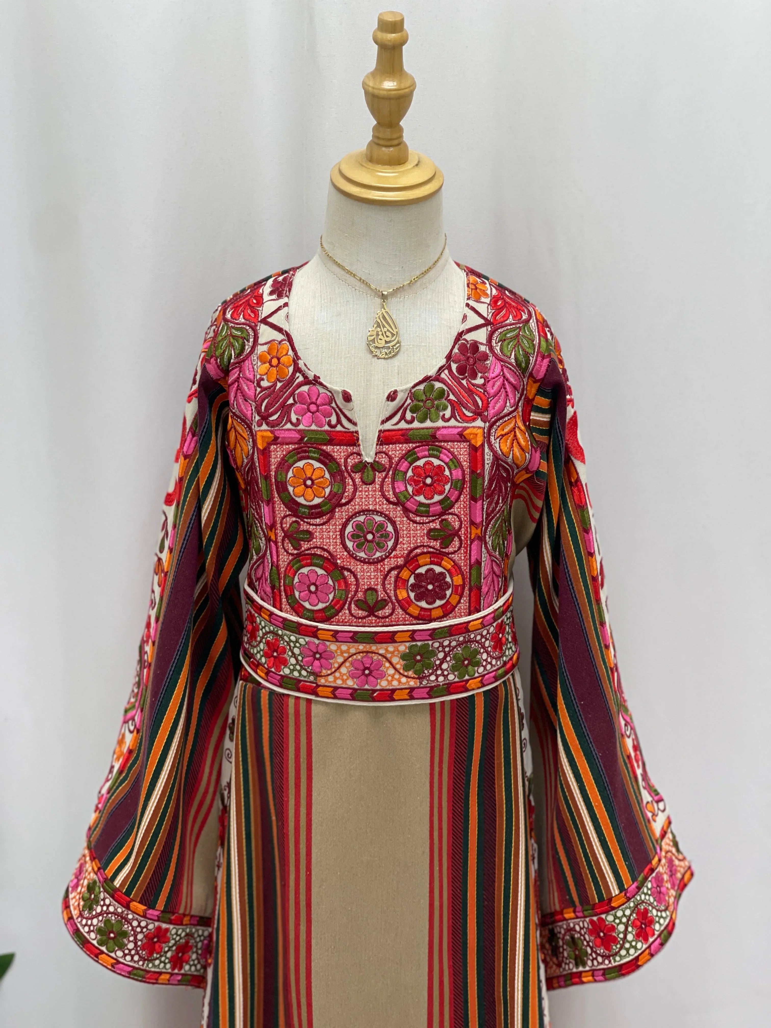 Lujain Girls Majdalawi Embroidered Thoub Palestinian Elegance