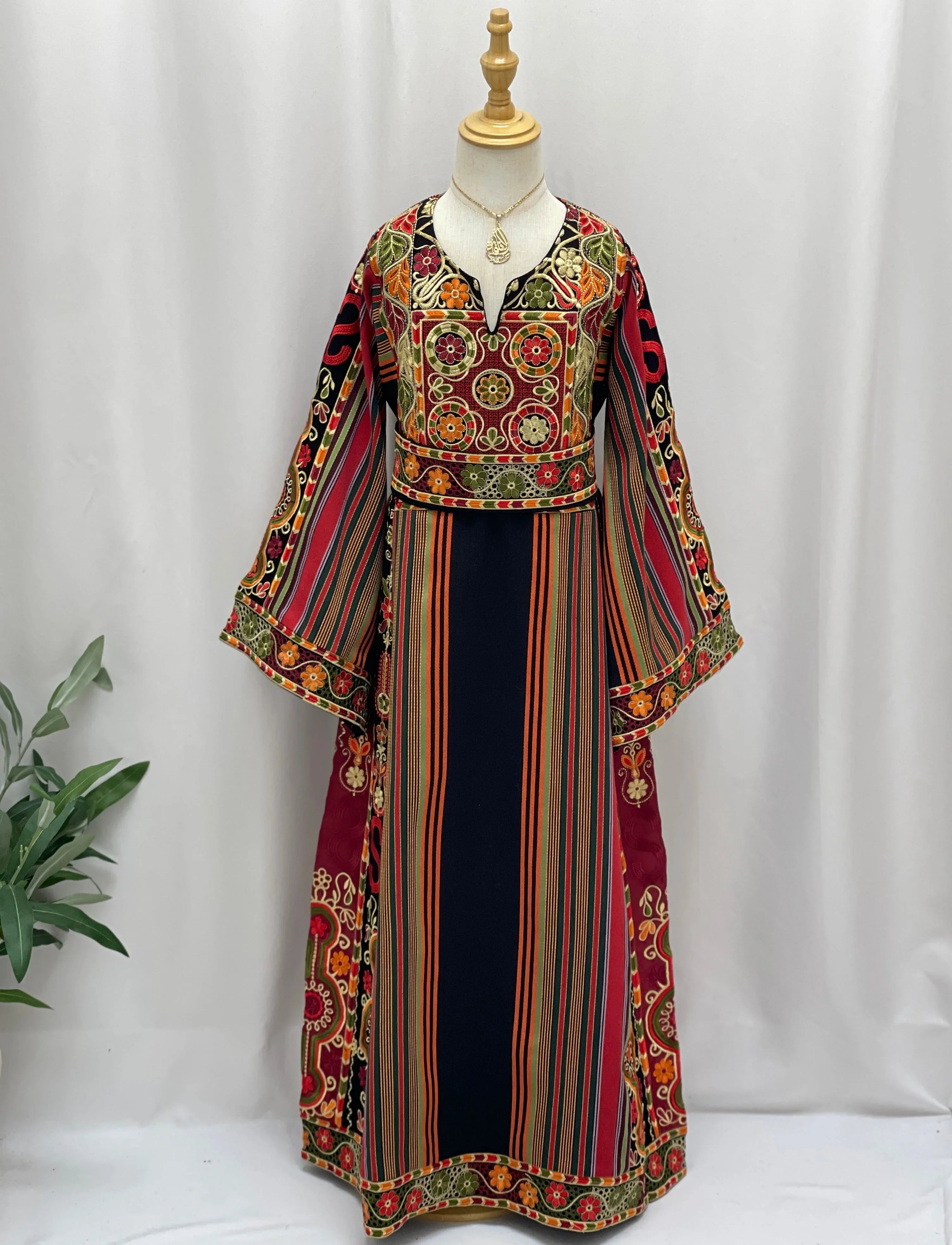 Lujain Girls Majdalawi Embroidered Thoub Palestinian Elegance