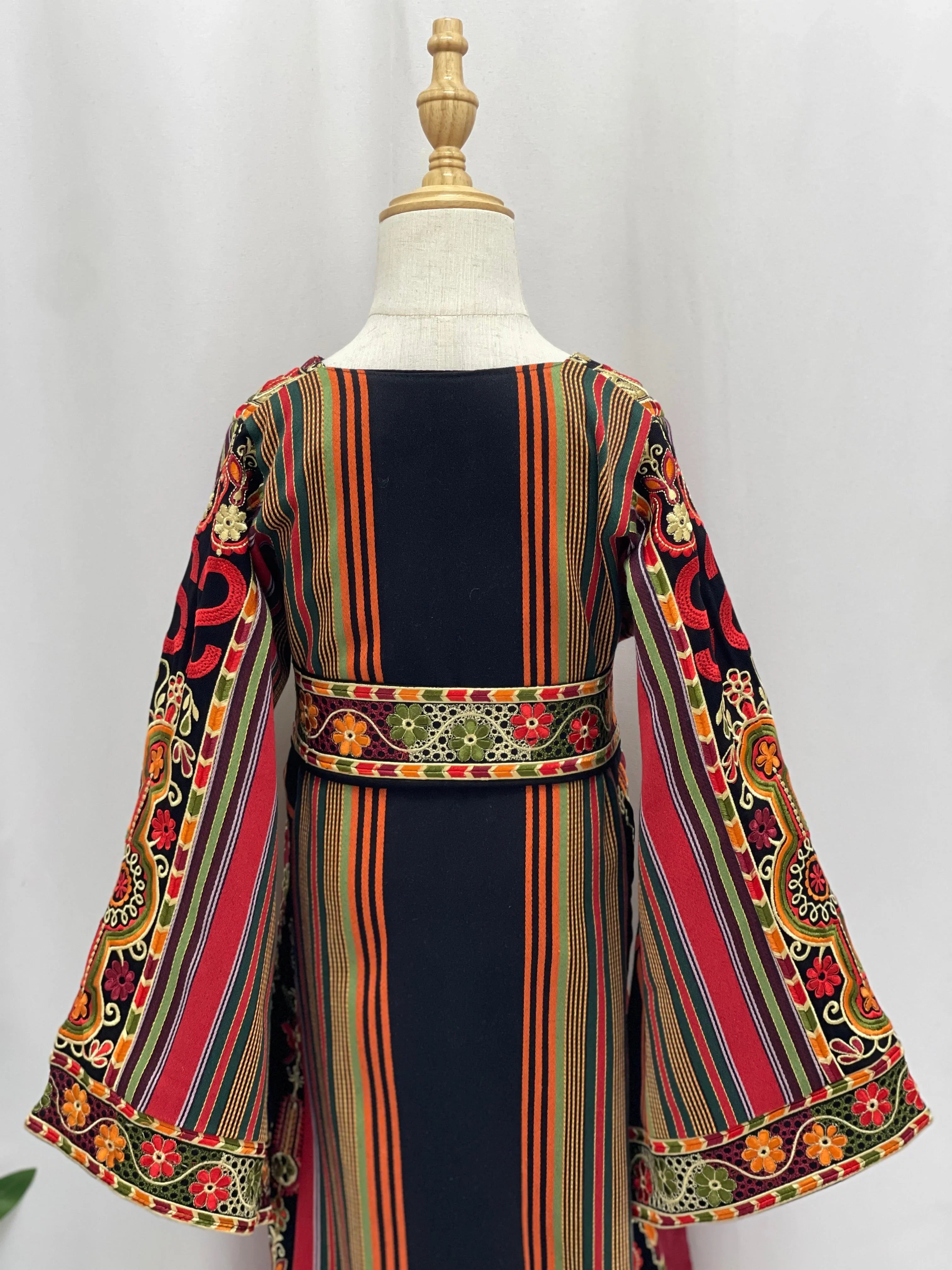 Lujain Girls Majdalawi Embroidered Thoub Palestinian Elegance
