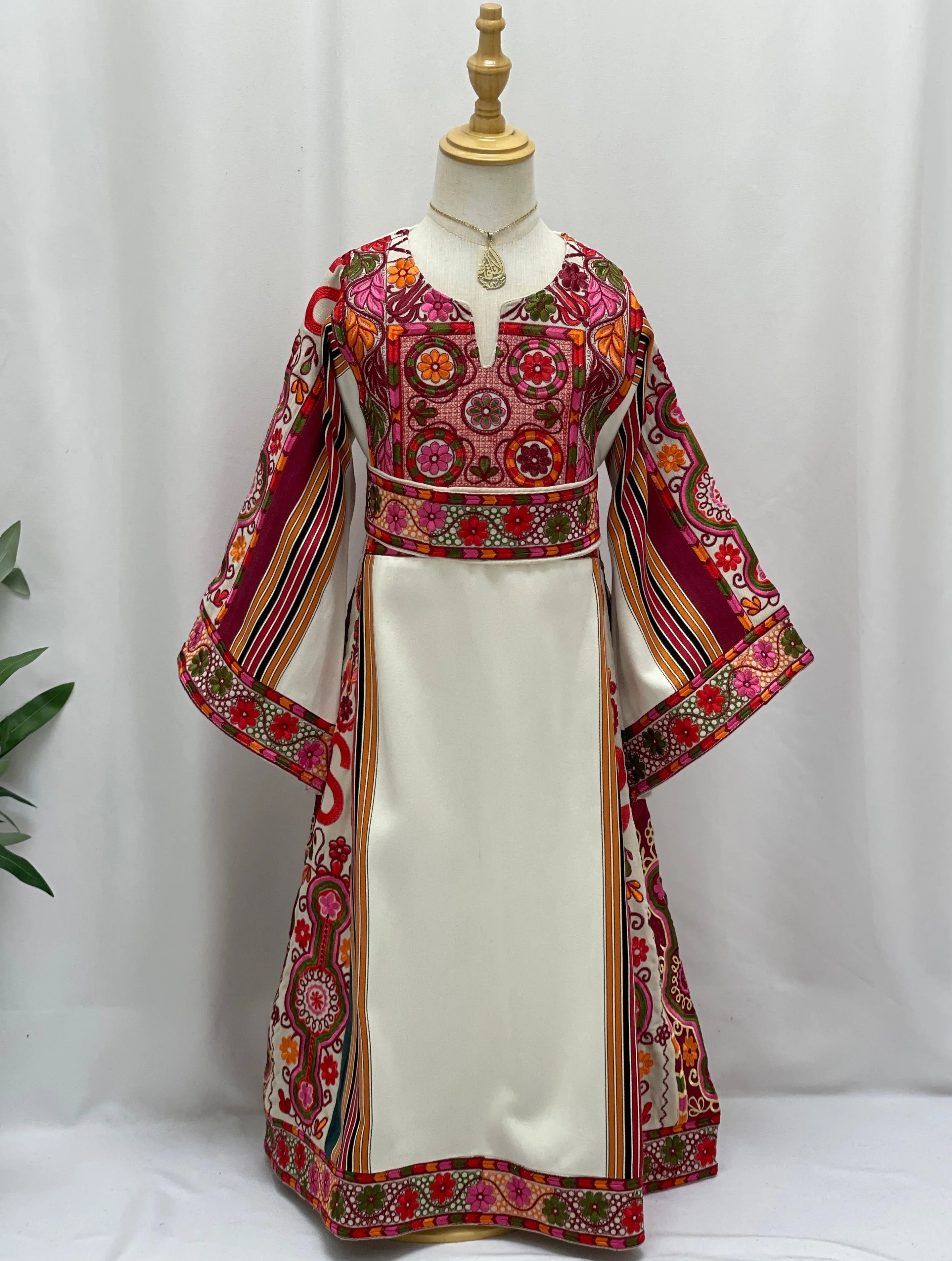Lujain Girls Majdalawi Embroidered Thoub Palestinian Elegance