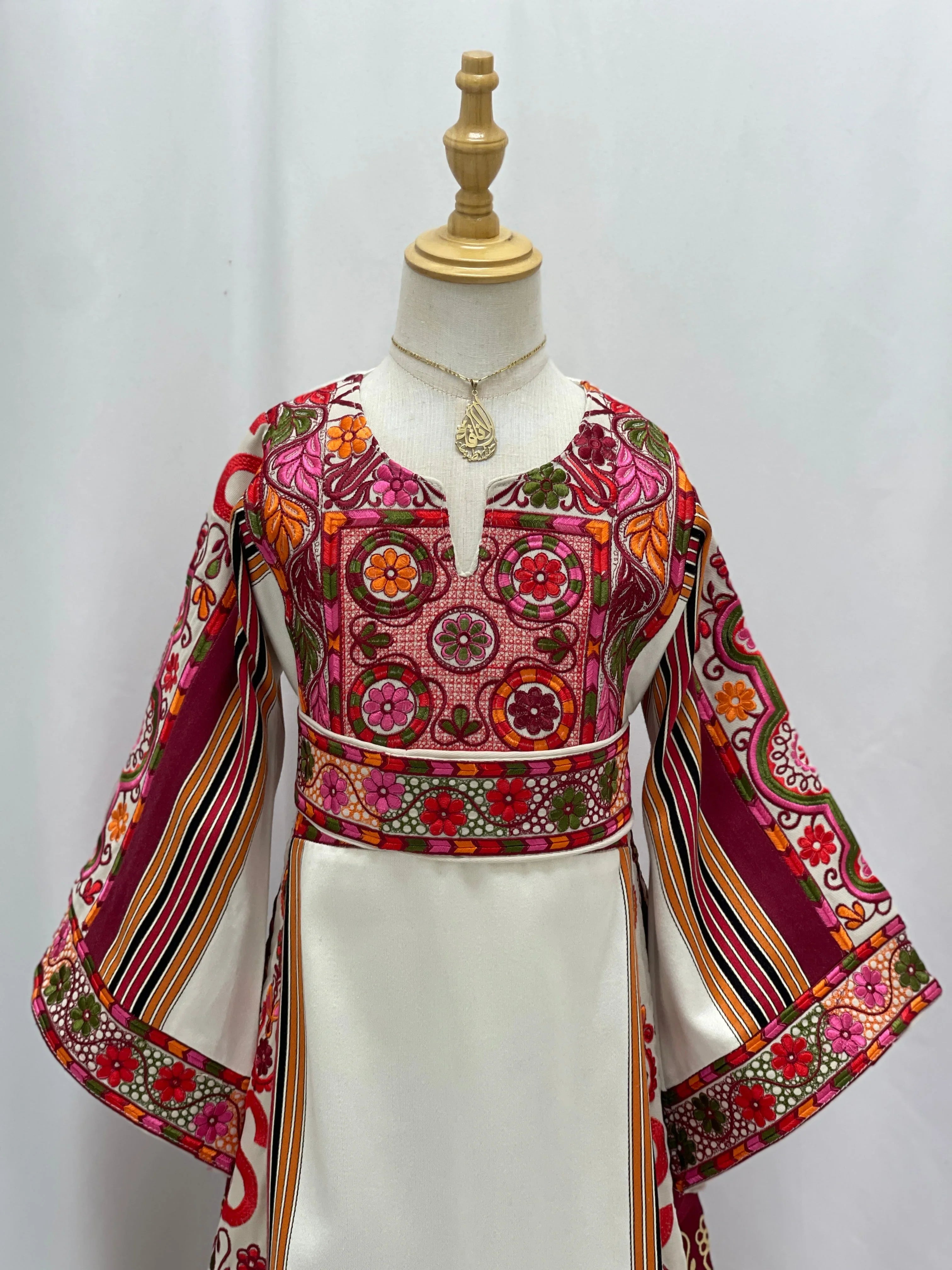 Lujain Girls Majdalawi Embroidered Thoub Palestinian Elegance