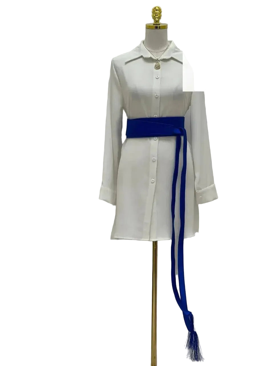 Luxurious Satin Belt with Modern Embroidery - Elegant & Durable Accessory Palestinian Elegance