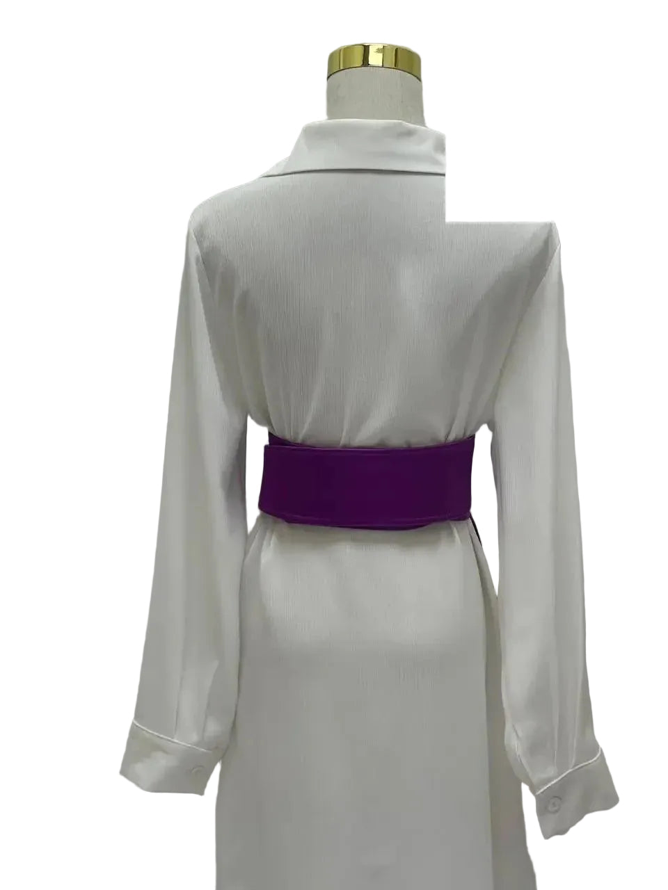 Luxurious Satin Belt with Modern Embroidery - Elegant & Durable Accessory Palestinian Elegance