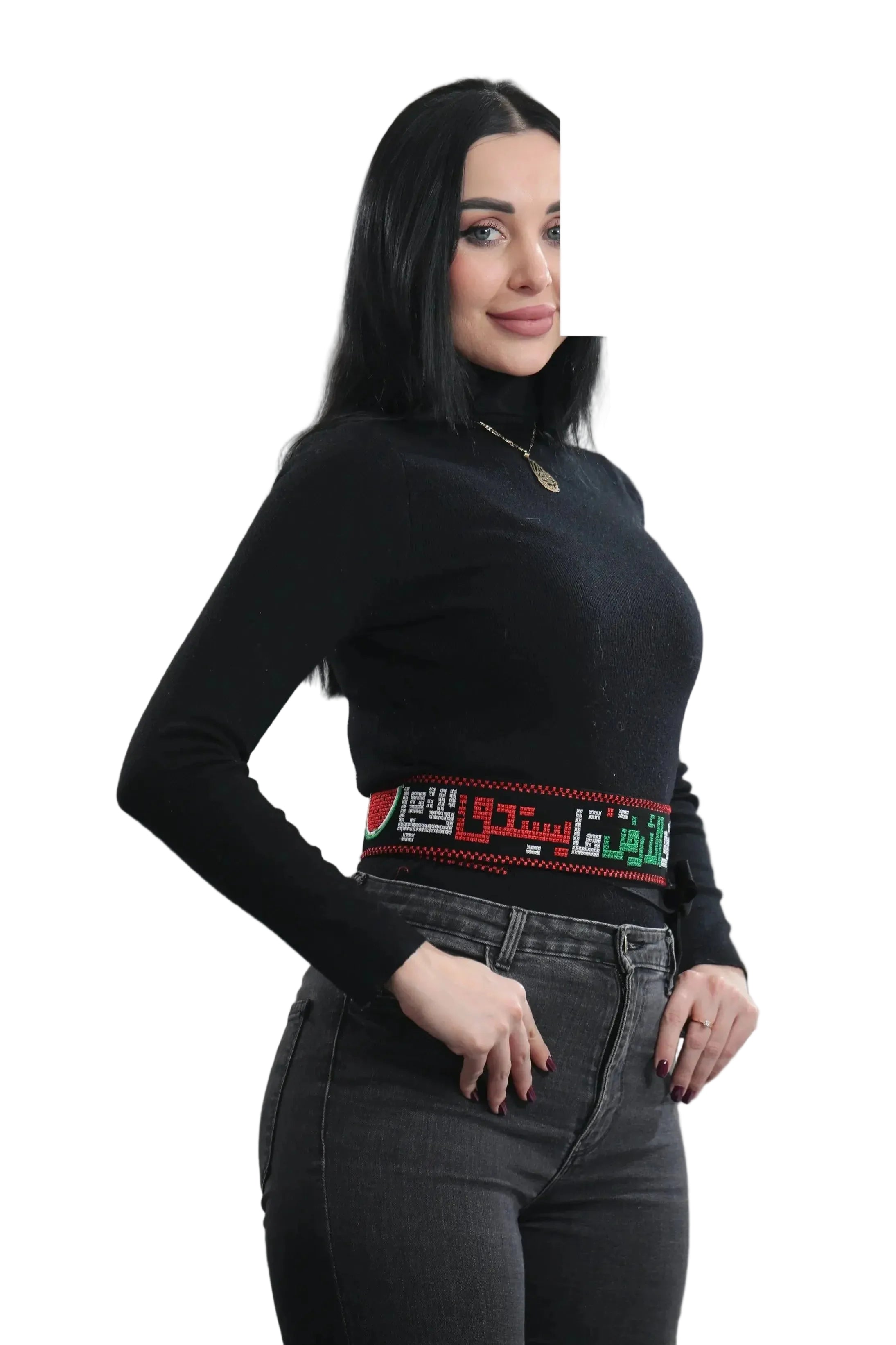 Mahmoud Darwish Quotes Embroidered Belt Palestinian Elegance