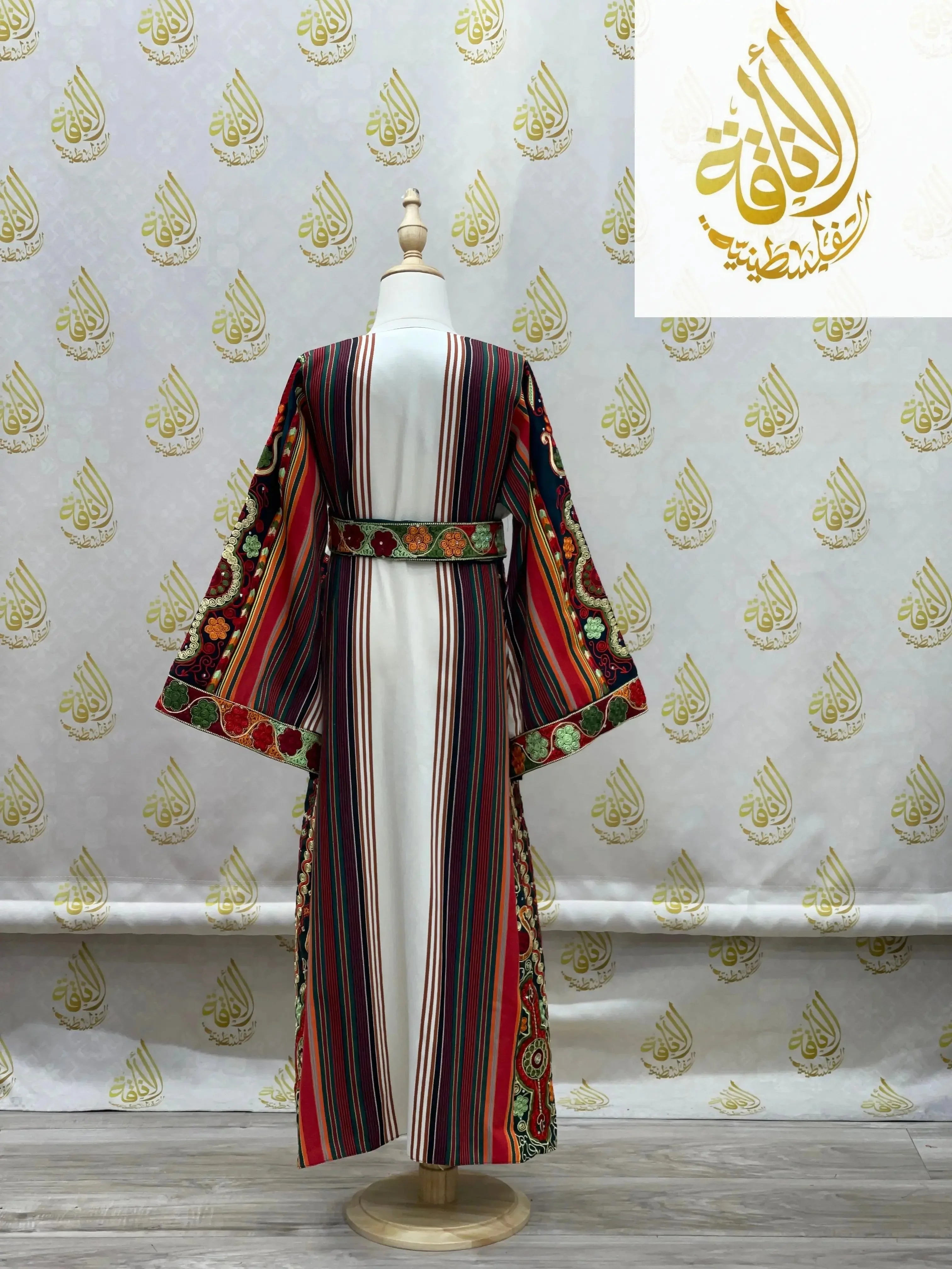 Malaka Kids Majdalwi Embroidered Thoub - Traditional Elegance for Children Palestinian Elegance