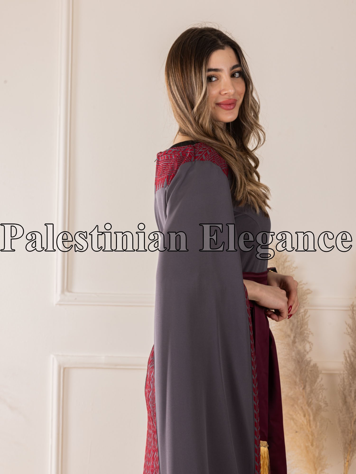 Modern Embroidered Dress | Modest Elegance for Special Occasions - Palestinian Elegance