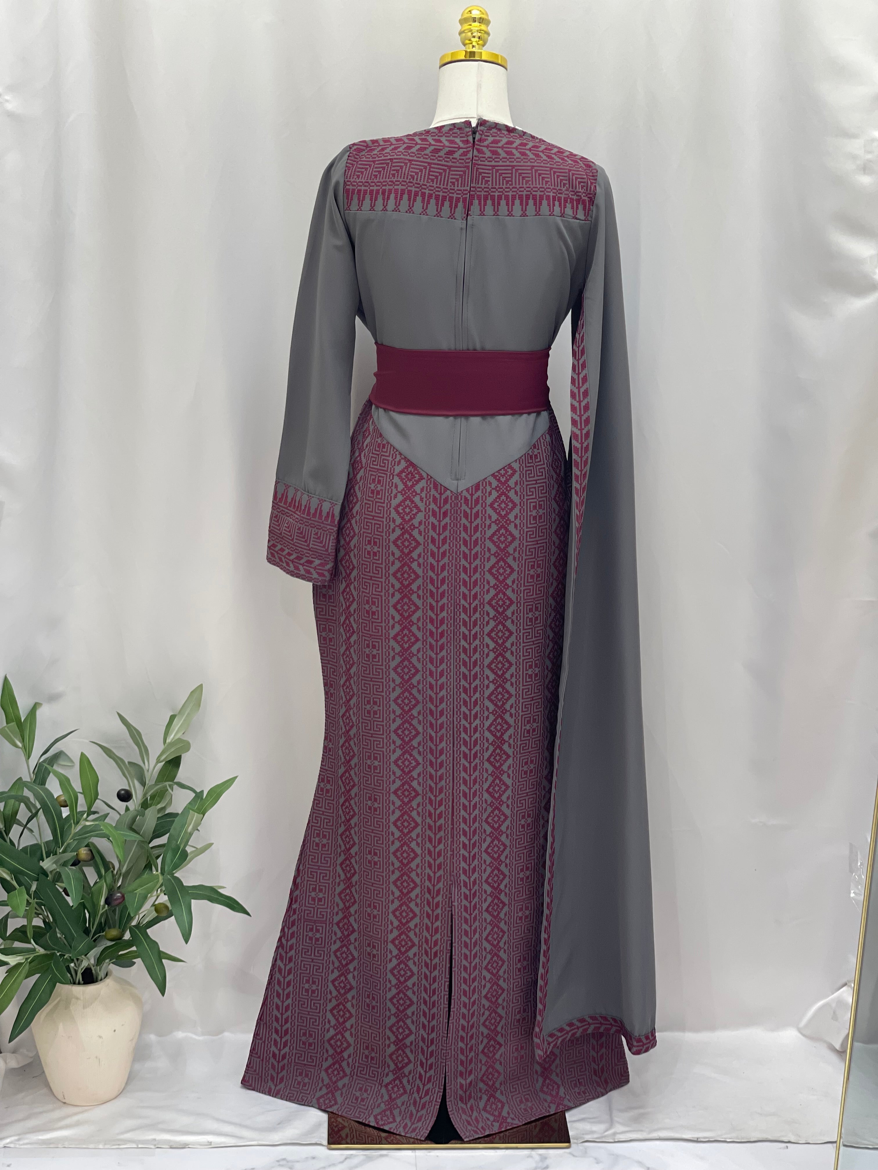 Modern Embroidered Dress | Modest Elegance for Special Occasions - Palestinian Elegance
