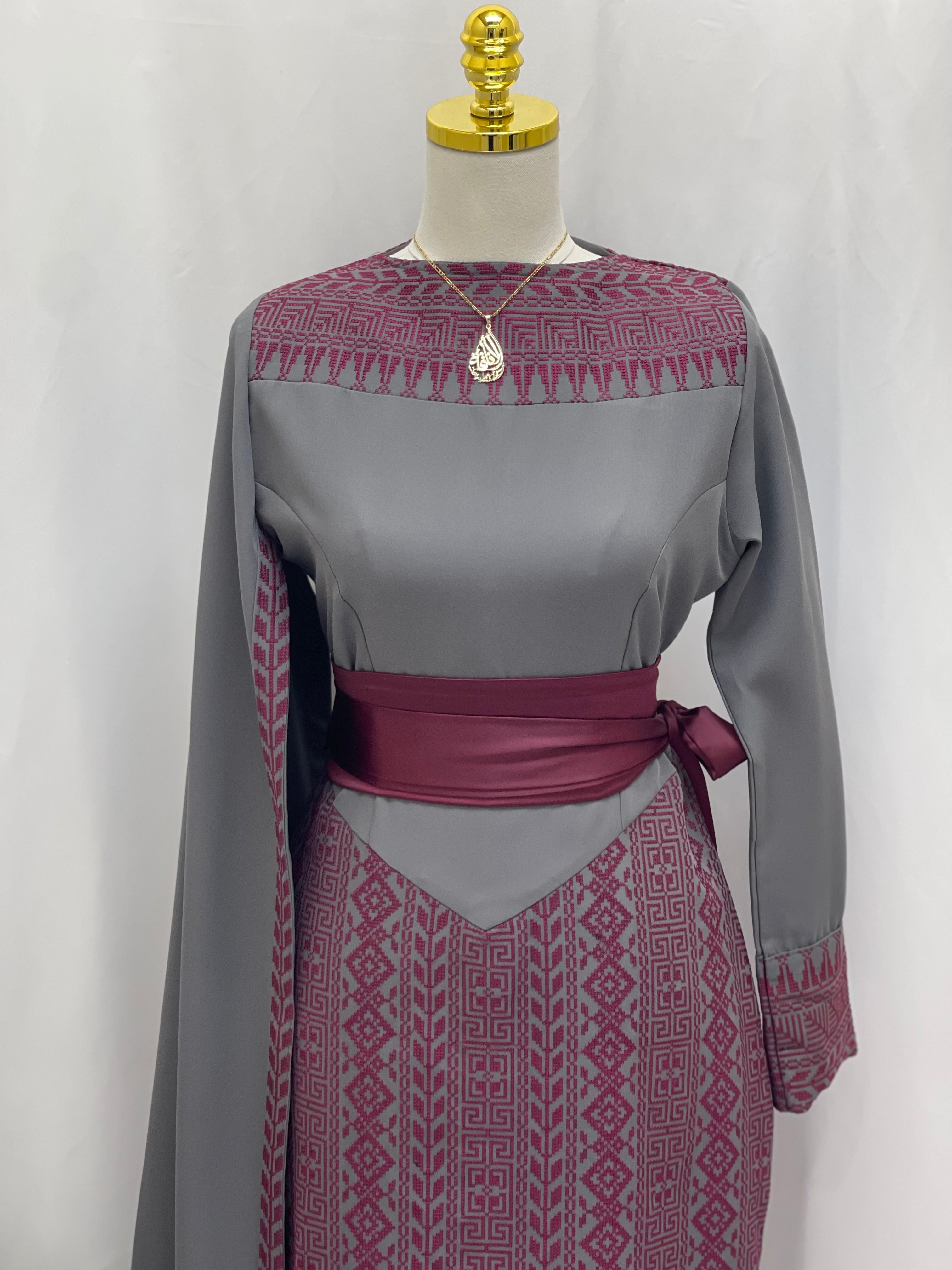 Modern Embroidered Dress | Modest Elegance for Special Occasions - Palestinian Elegance