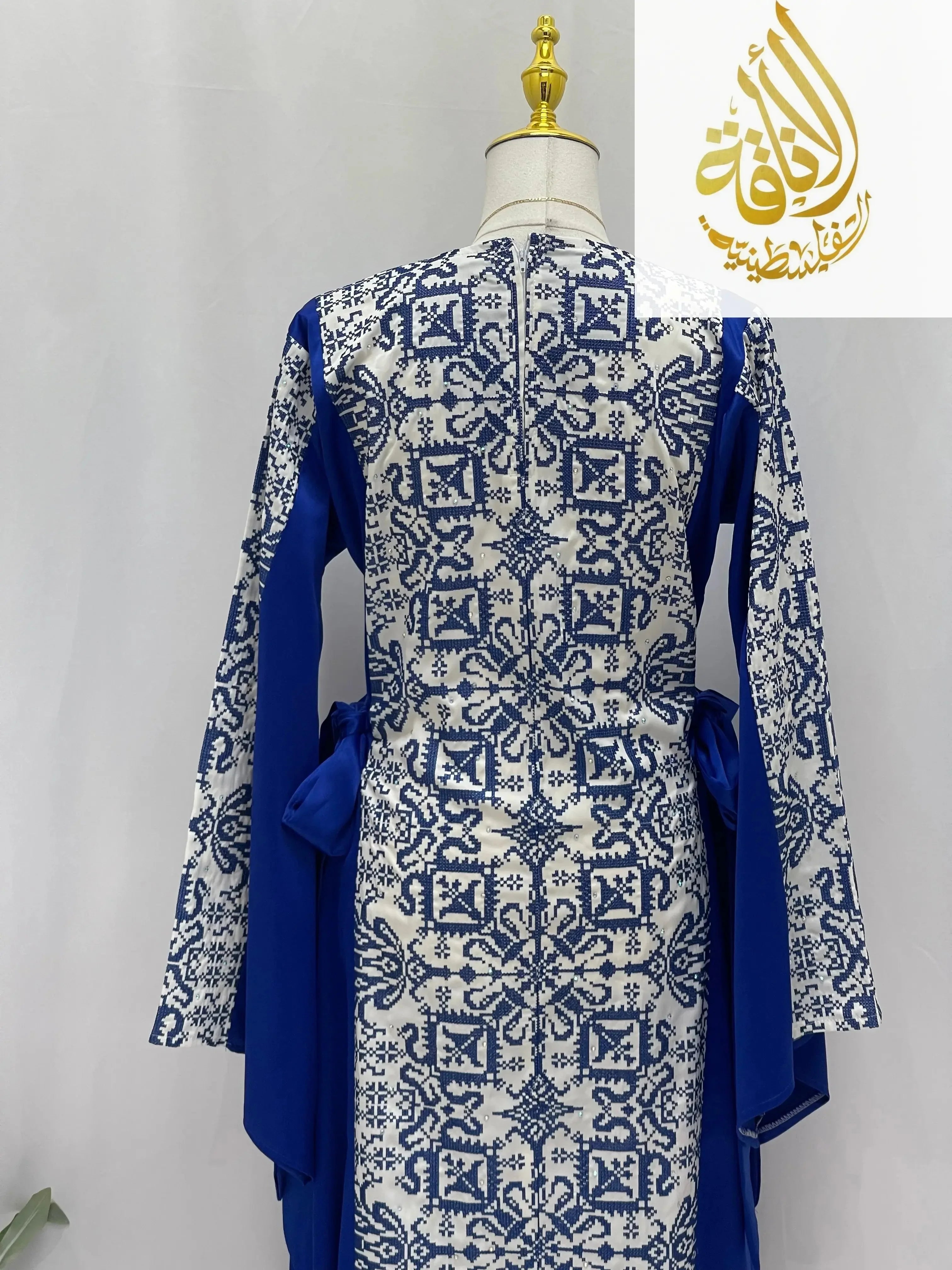 Modern Zahra Embroidered Dress | Modest Palestinian Thobe - Palestinian Elegance