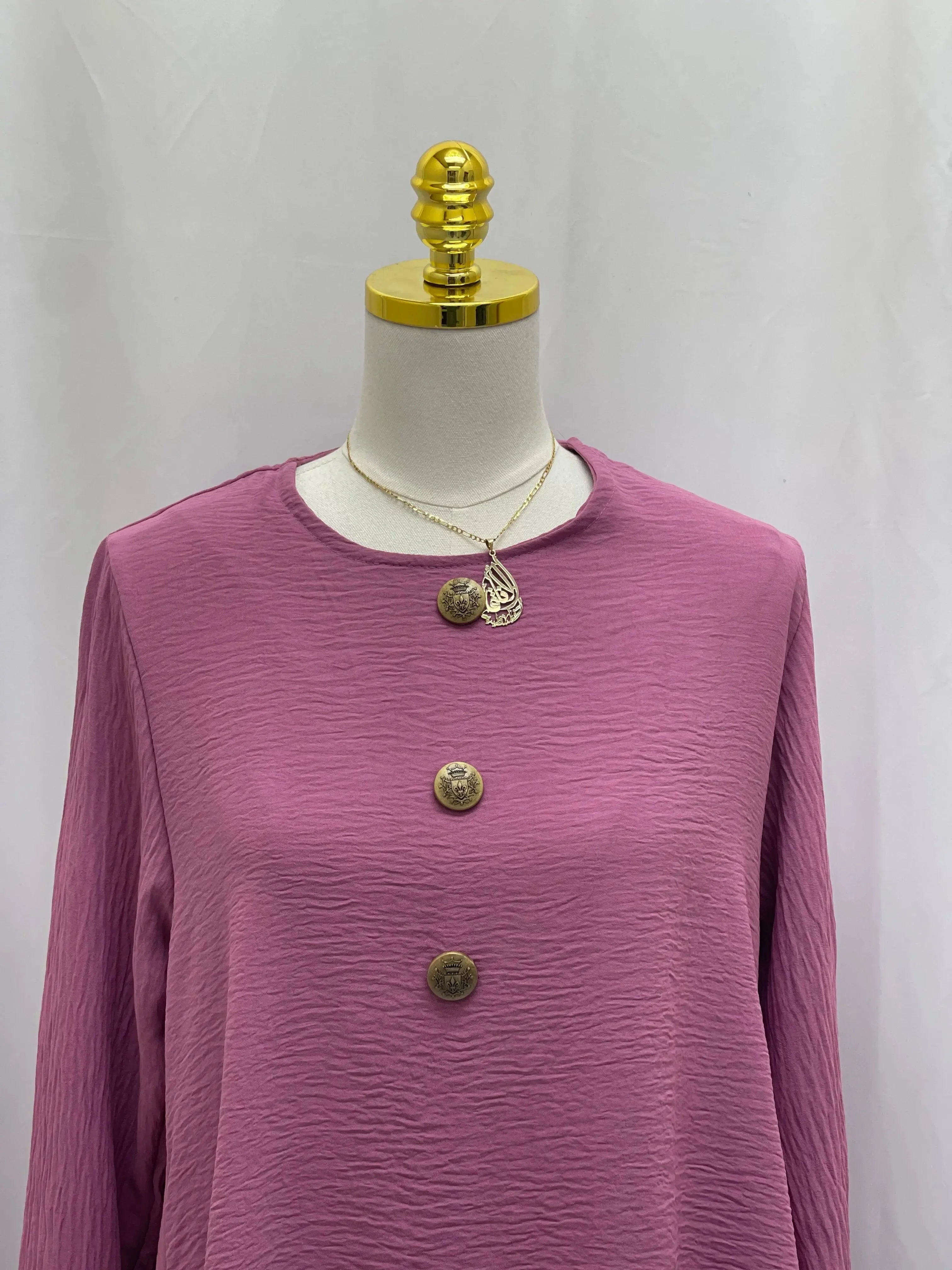 Modest Women's Long Tunic & Pant Set - Contemporary & Stylish - Palestinian Elegance