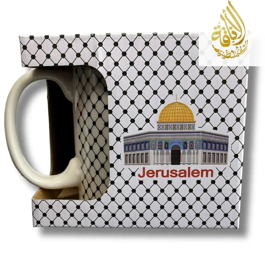 Mug Set Collection: Al Quds, Kuffiyeh, and More Palestinian Elegance