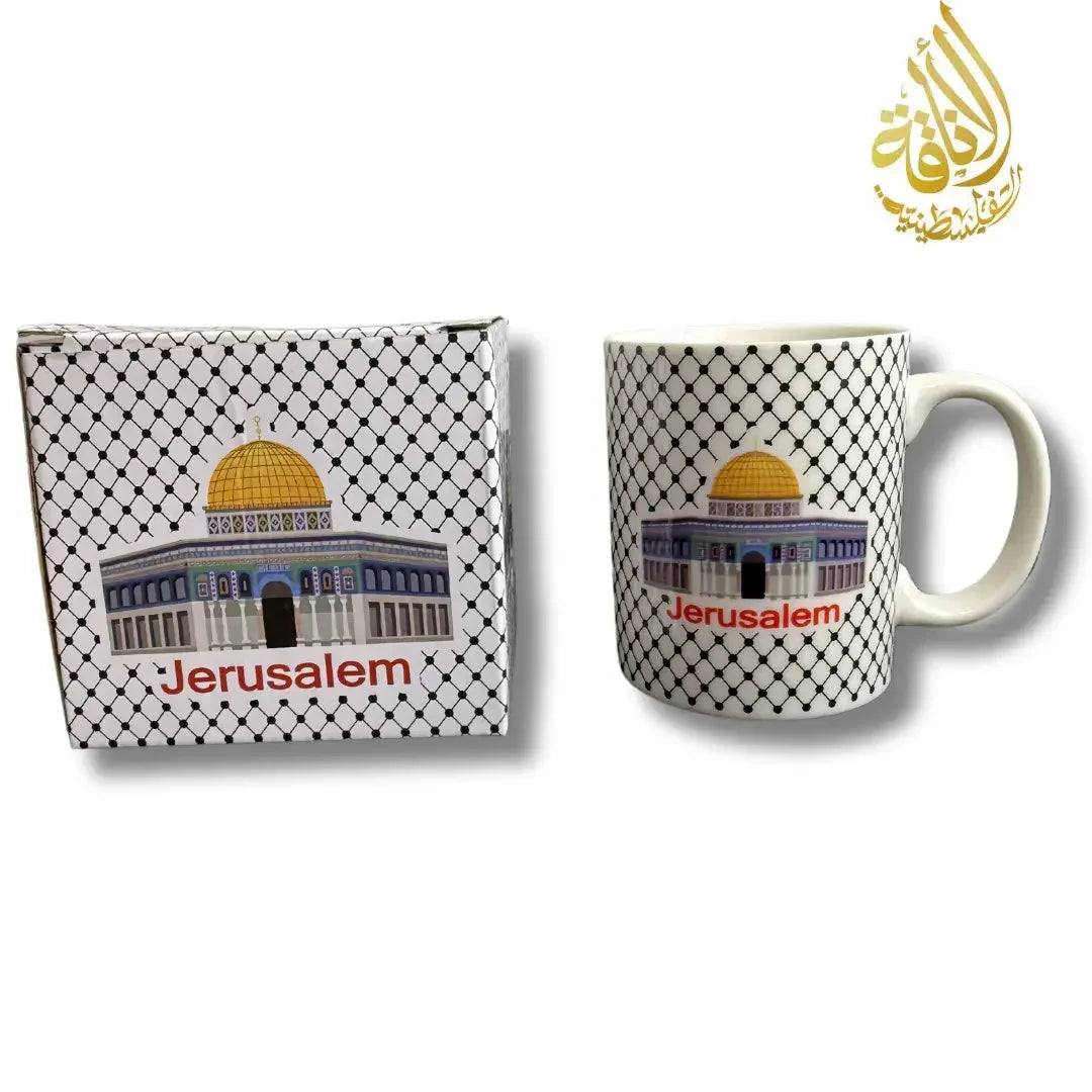 Mug Set Collection: Al Quds, Kuffiyeh, and More Palestinian Elegance