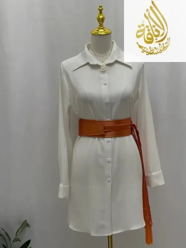 New Color Satin Belt - Palestinian Elegance