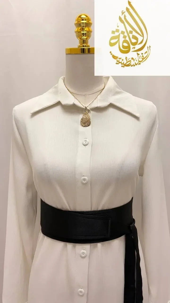 New Color Satin Belt - Palestinian Elegance