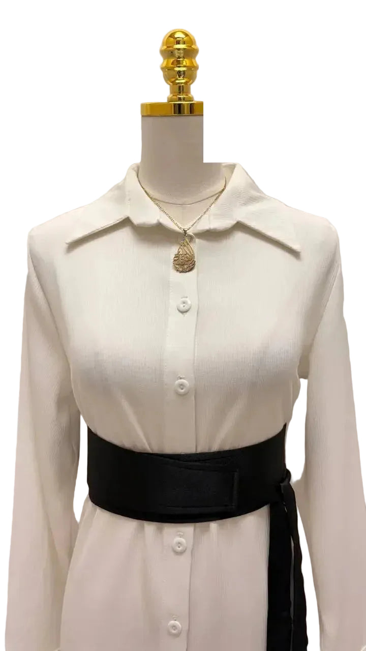 New Color Satin Belt - Palestinian Elegance