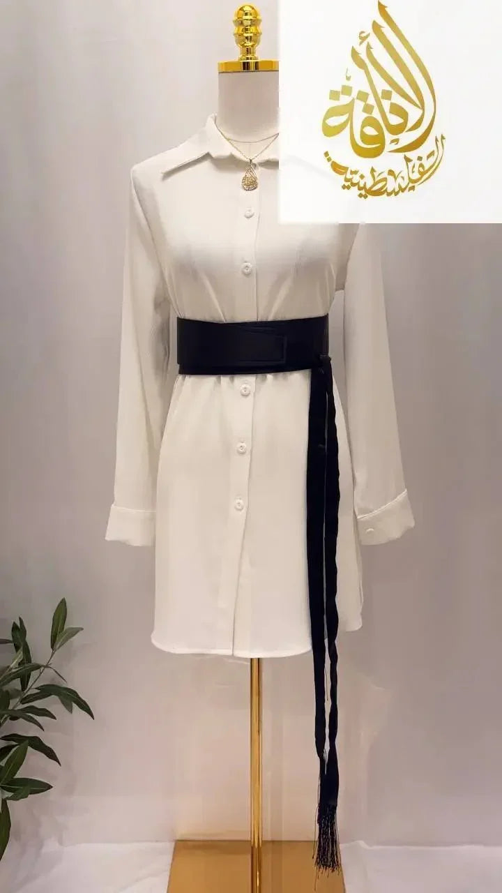 New Color Satin Belt - Palestinian Elegance