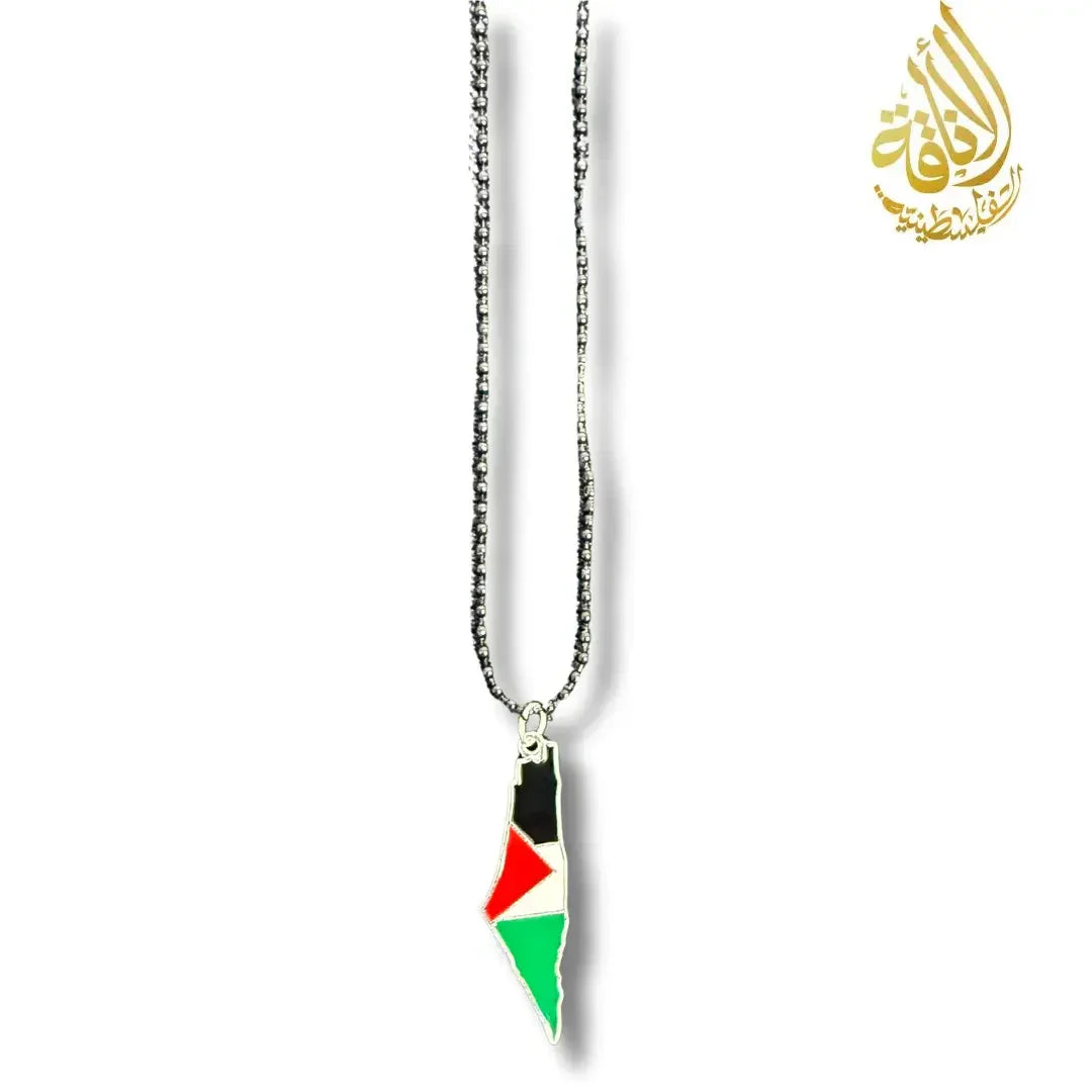 Palestine Map Necklace Palestinian Elegance
