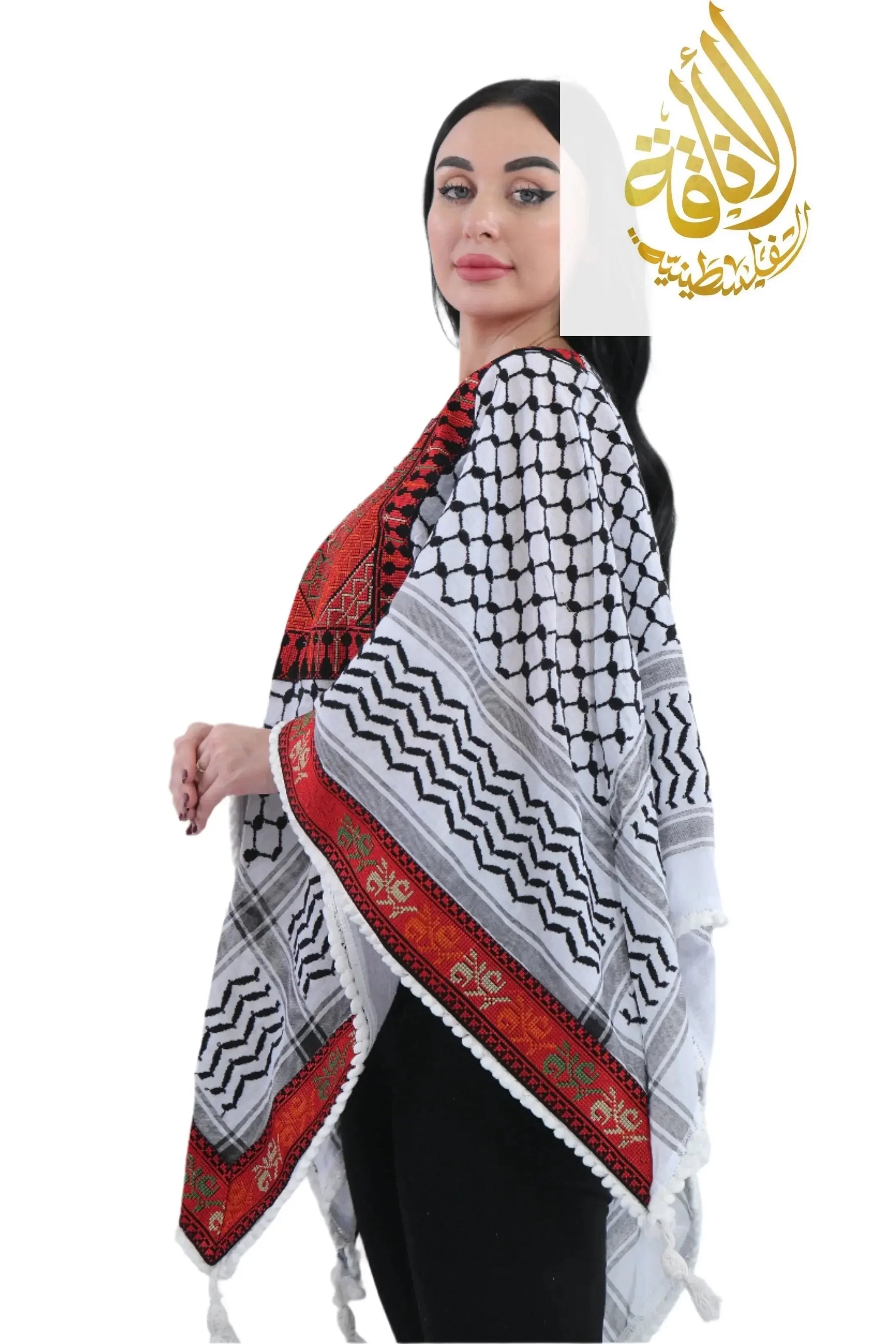 Palestinian Elegance Modest Embroidered Tops for Women Palestinian Elegance