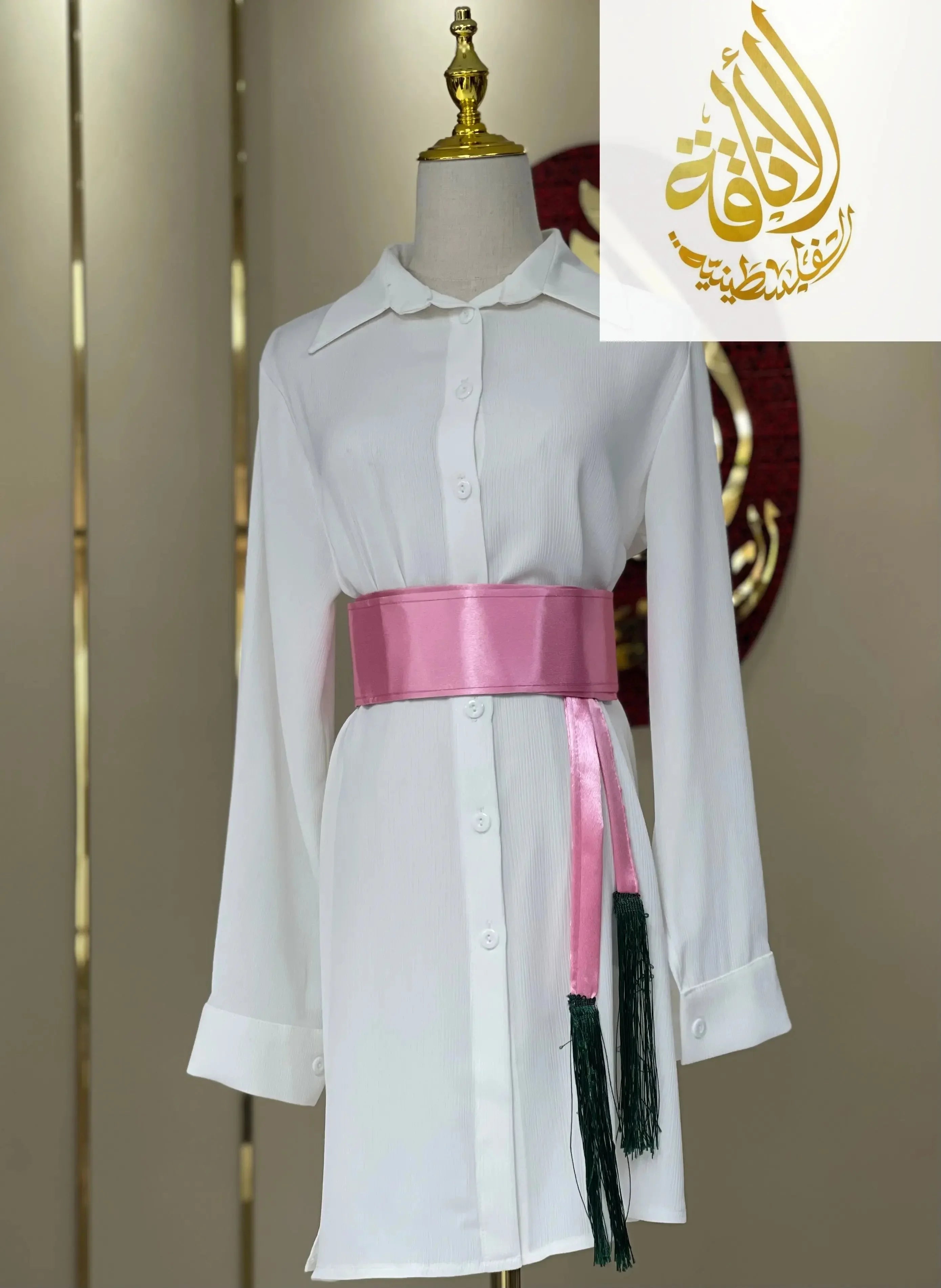 Pink Satin Belt: Luxurious Elegance & Feminine Charm Palestinian Elegance