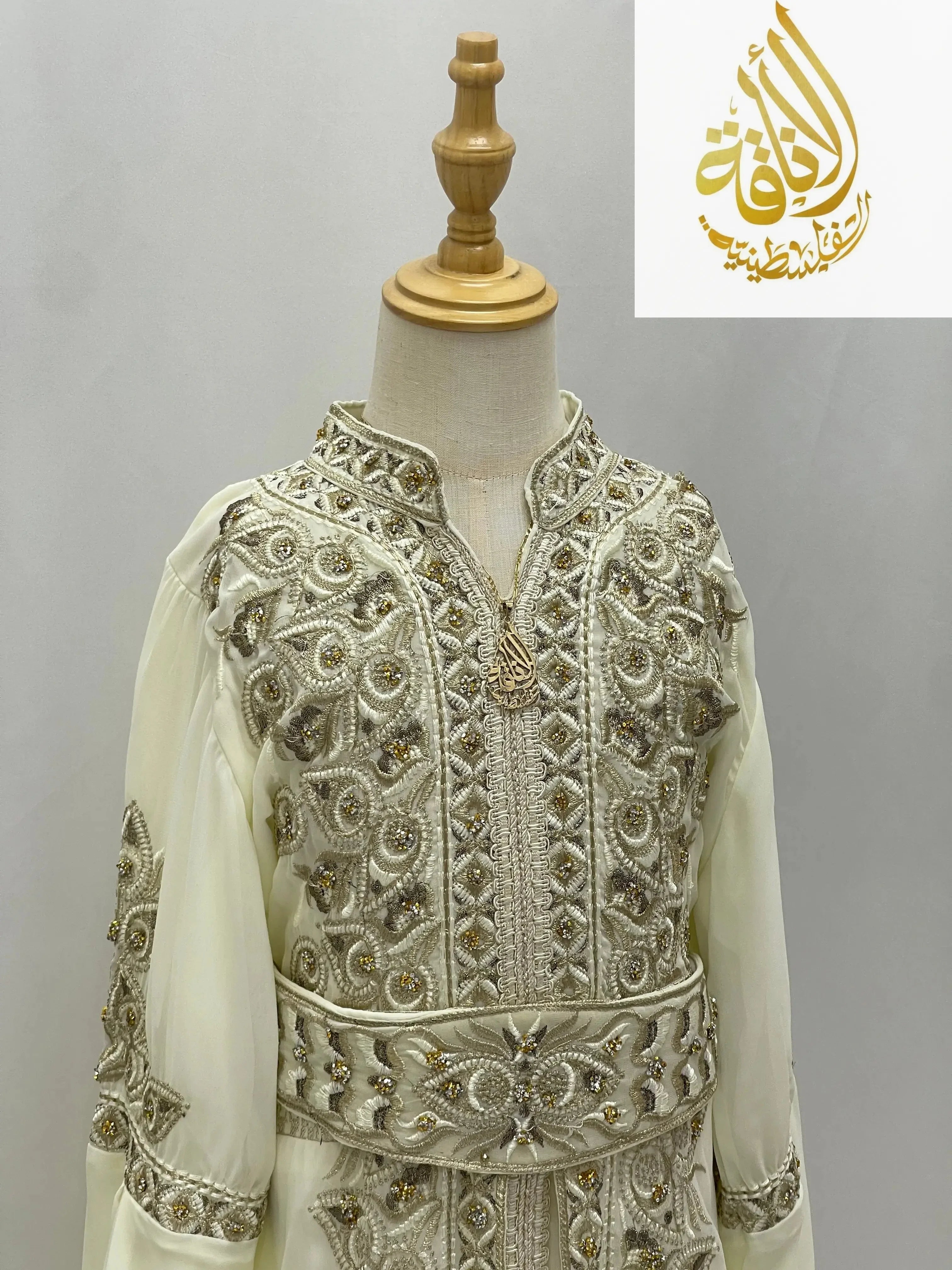 Princess Sara Girls Kaftan  - Palestinian Elegance