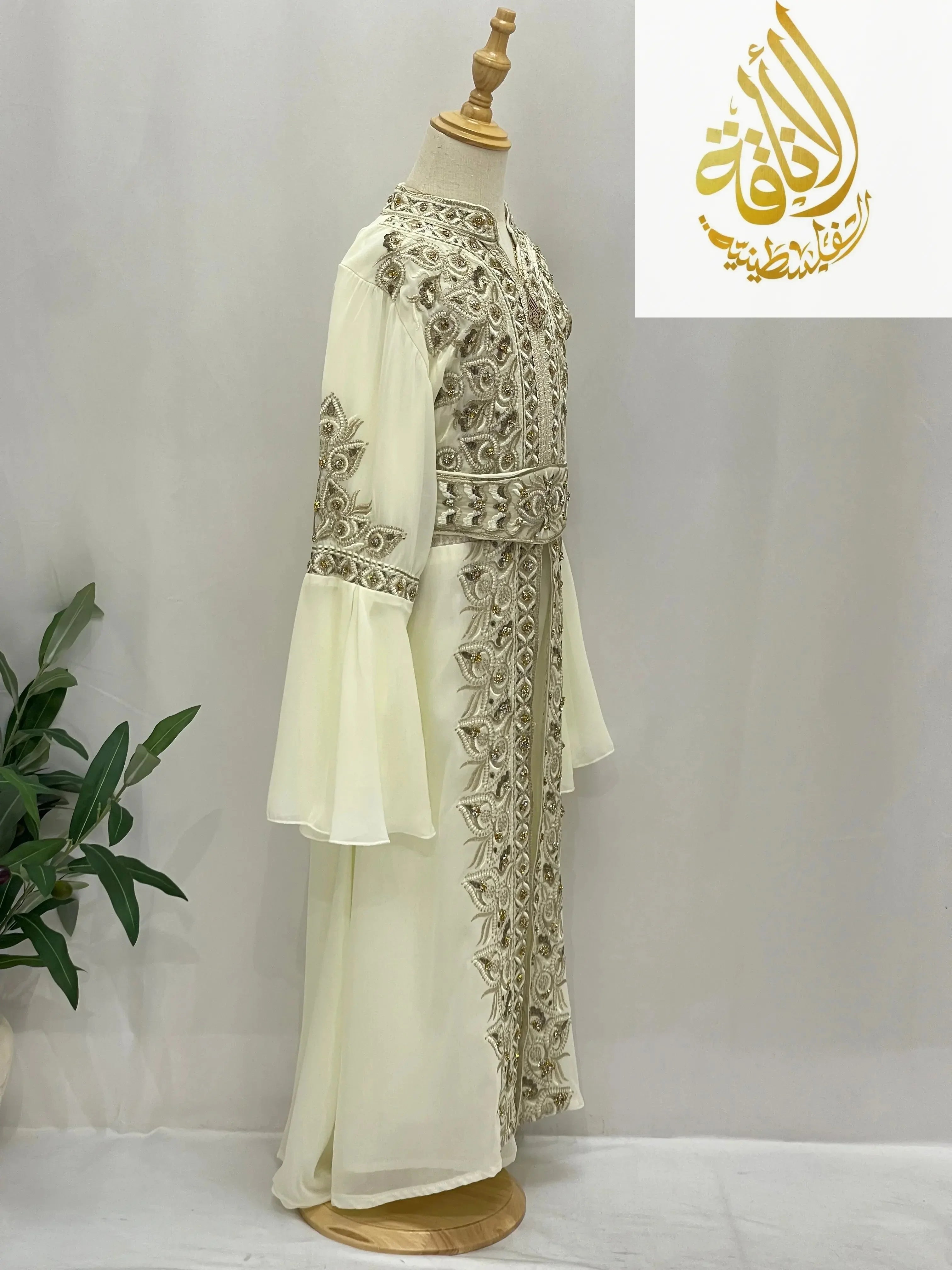 Princess Sara Girls Kaftan  - Palestinian Elegance