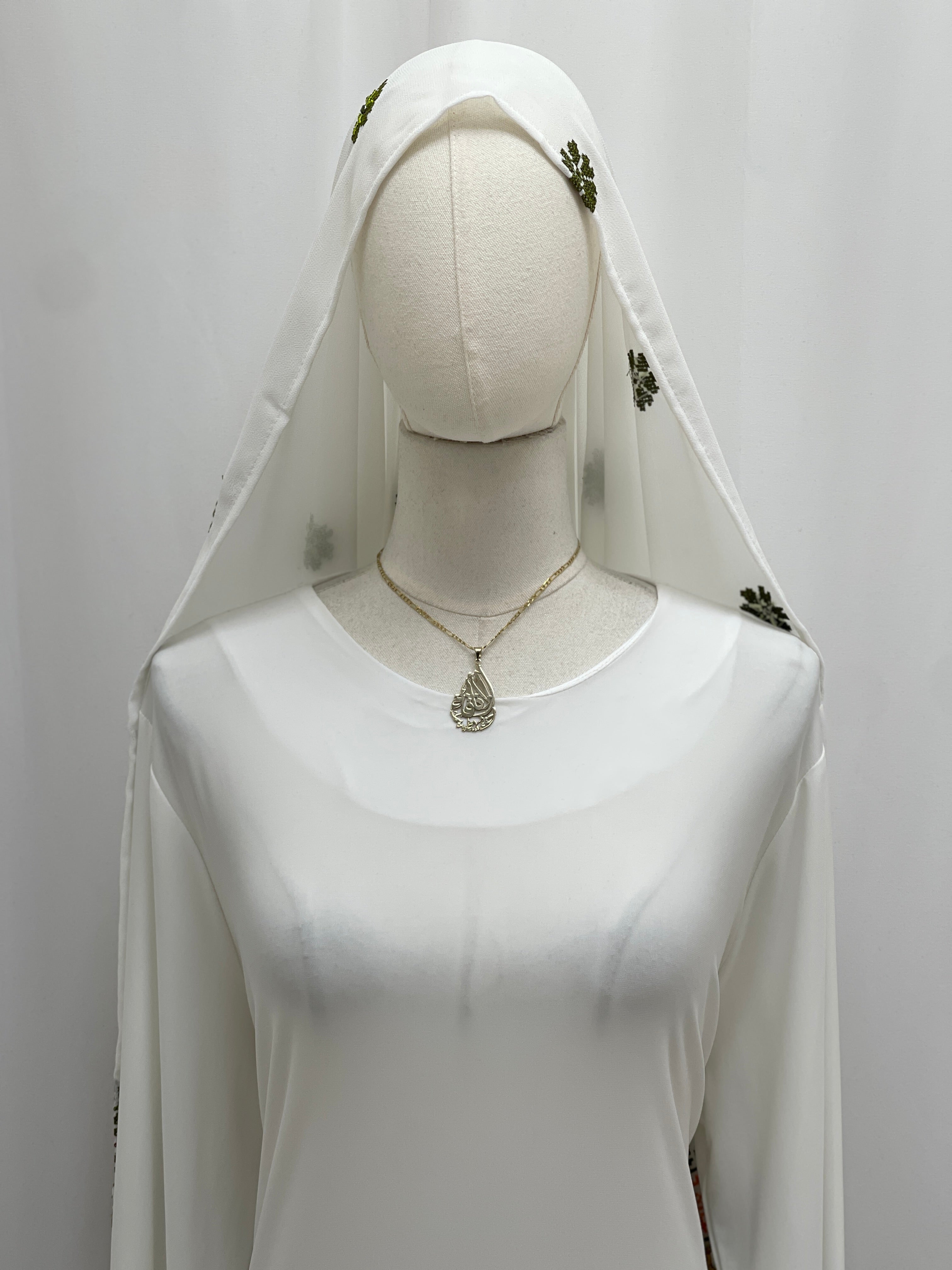 Randa Rose Embroidered Shawl Palestinian Elegance