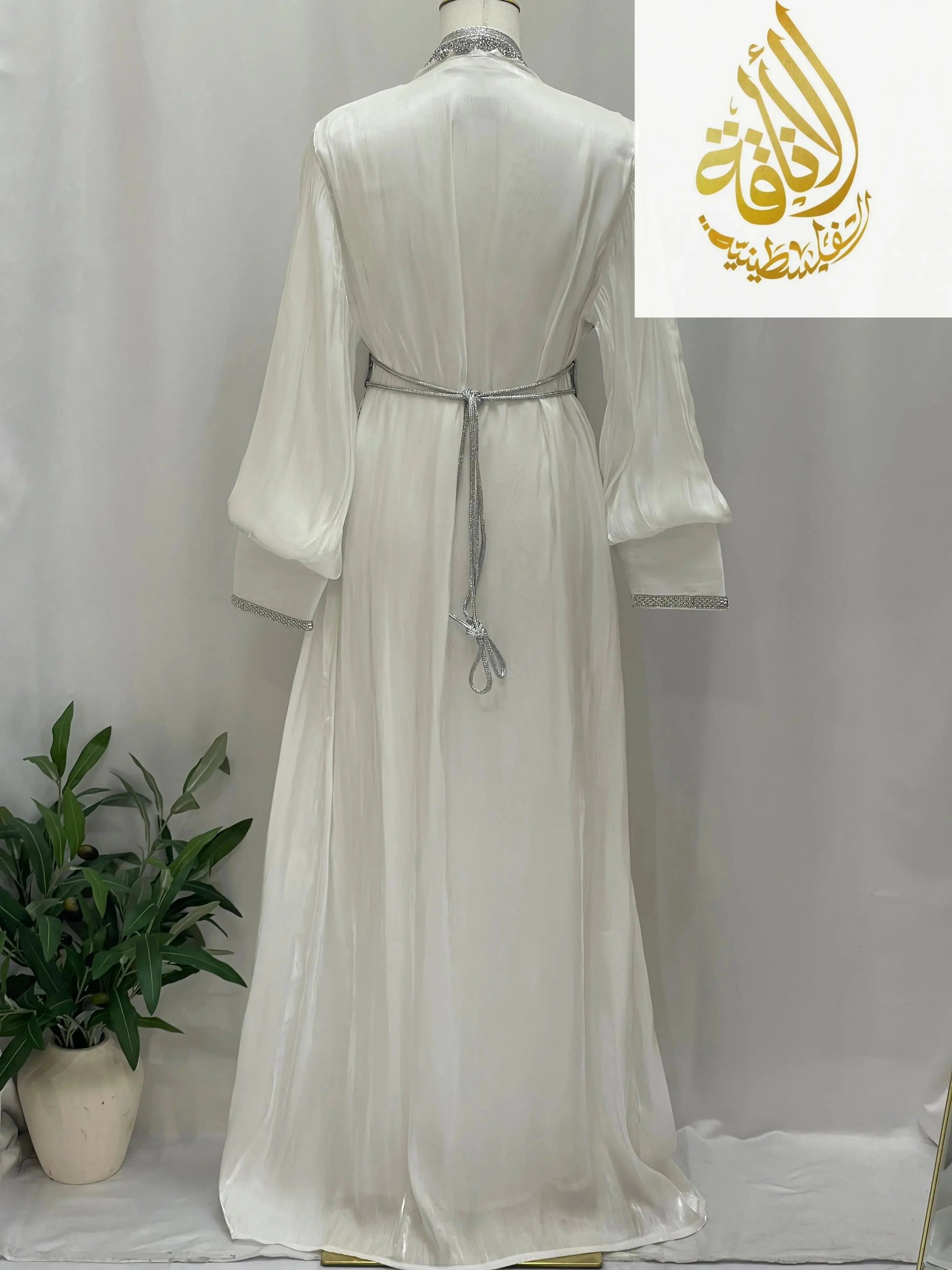 Sahar Fancy Kaftan | Elegant Modest Eveningwear - Palestinian Elegance