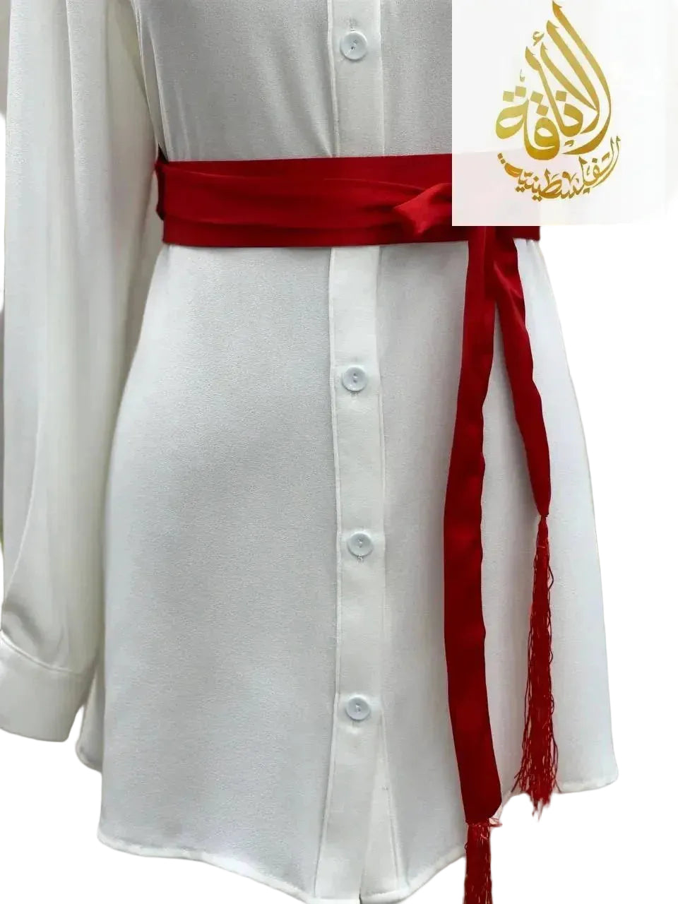 Satin Belt Wide Palestinian Elegance