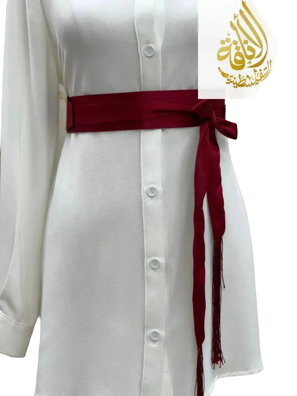 Satin Belt Wide Palestinian Elegance