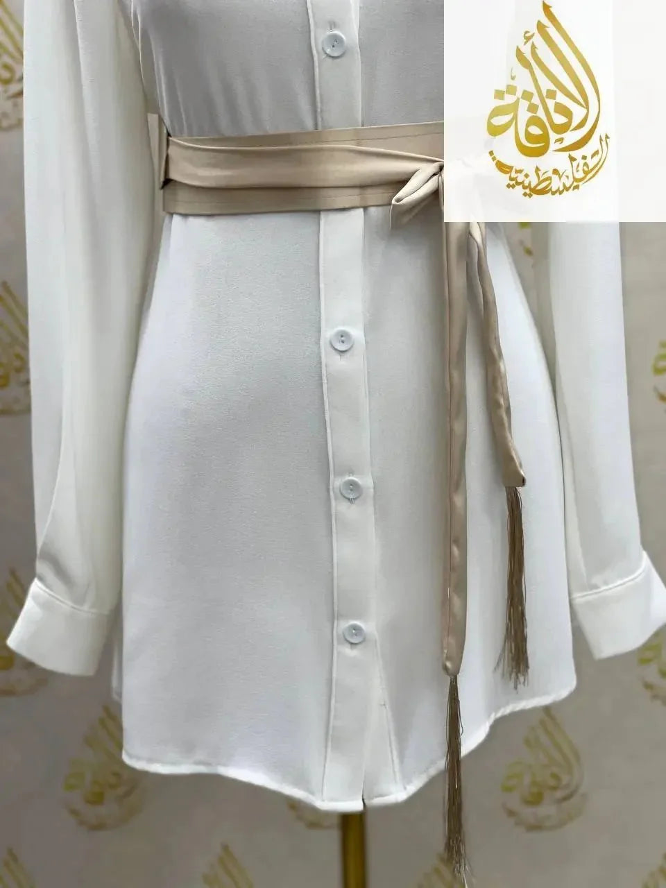 Satin Belt Wide Palestinian Elegance