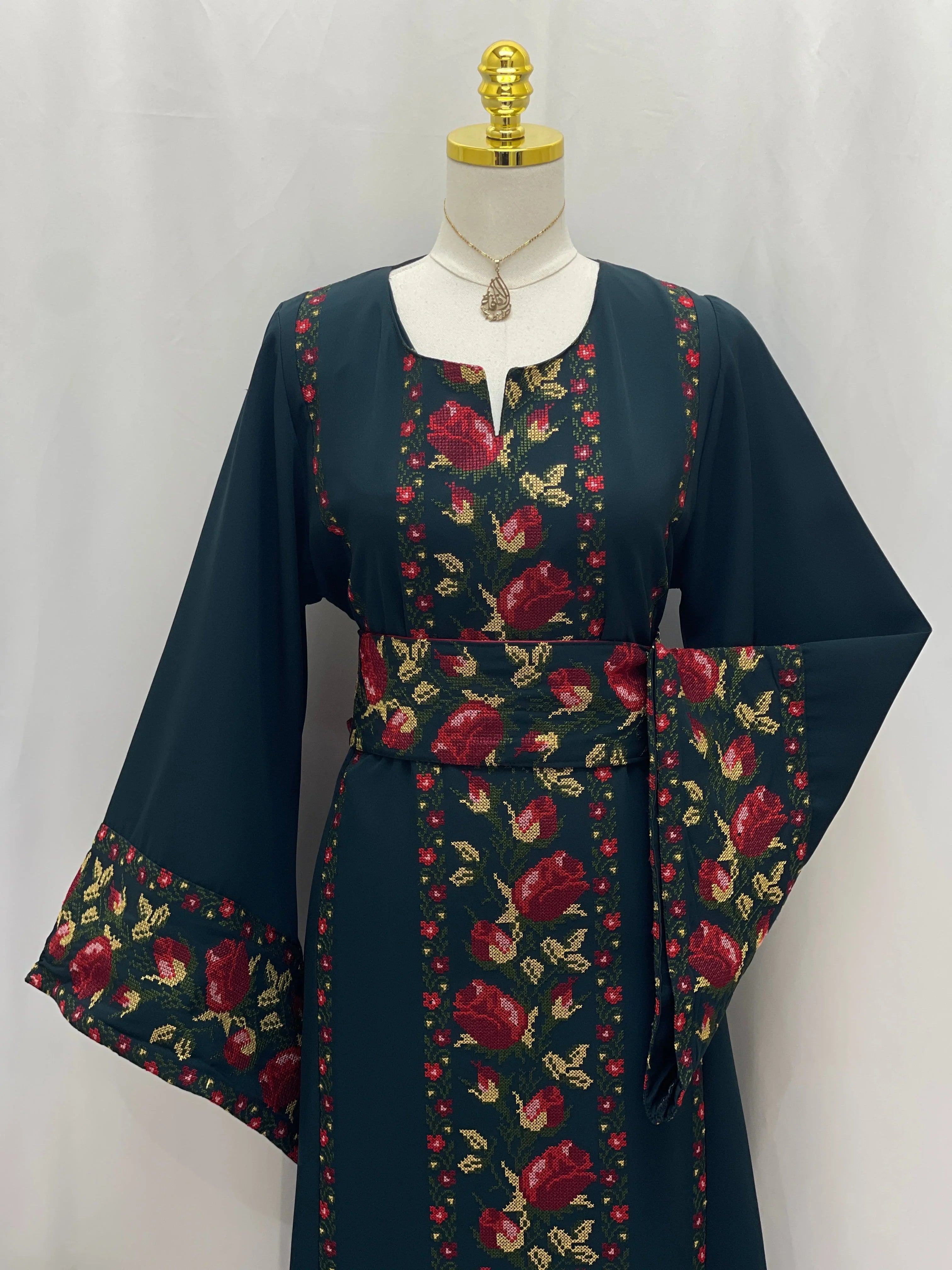 Shaqaeq Embroidered Thobe Offering Both Tradition and Modern Elegance - Palestinian Elegance