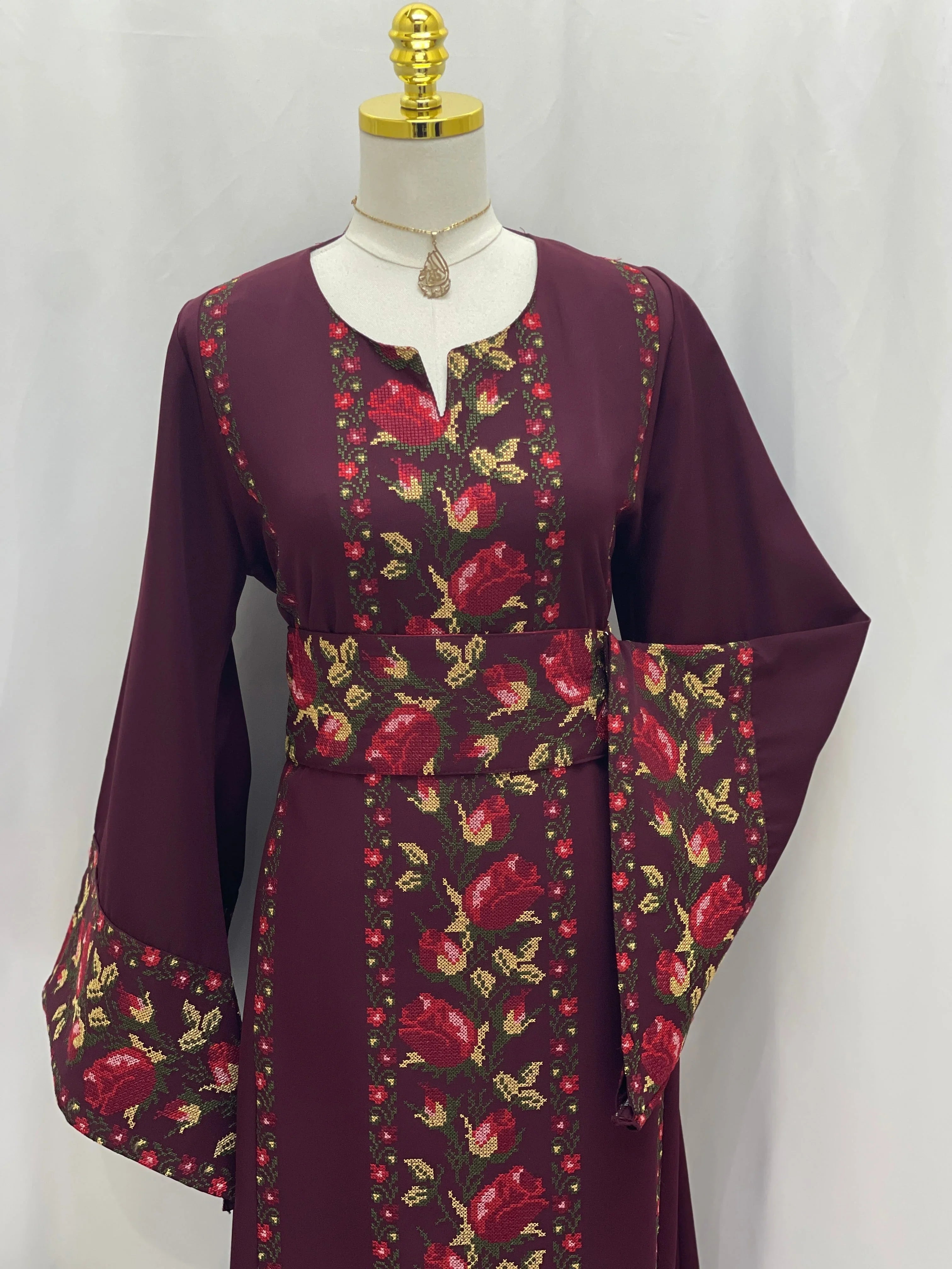 Shaqaeq Embroidered Thobe Offering Both Tradition and Modern Elegance - Palestinian Elegance
