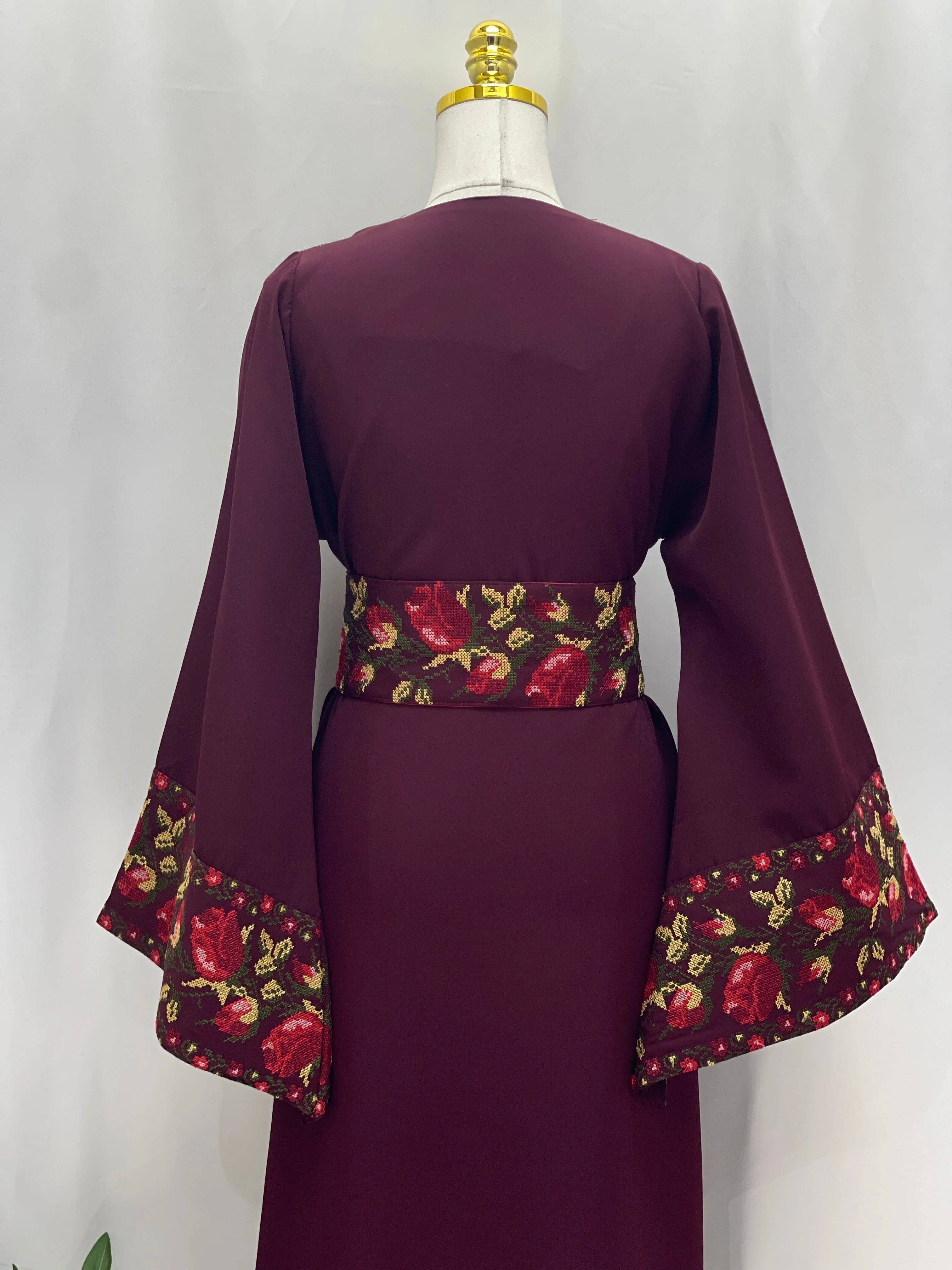 Shaqaeq Embroidered Thobe Offering Both Tradition and Modern Elegance - Palestinian Elegance