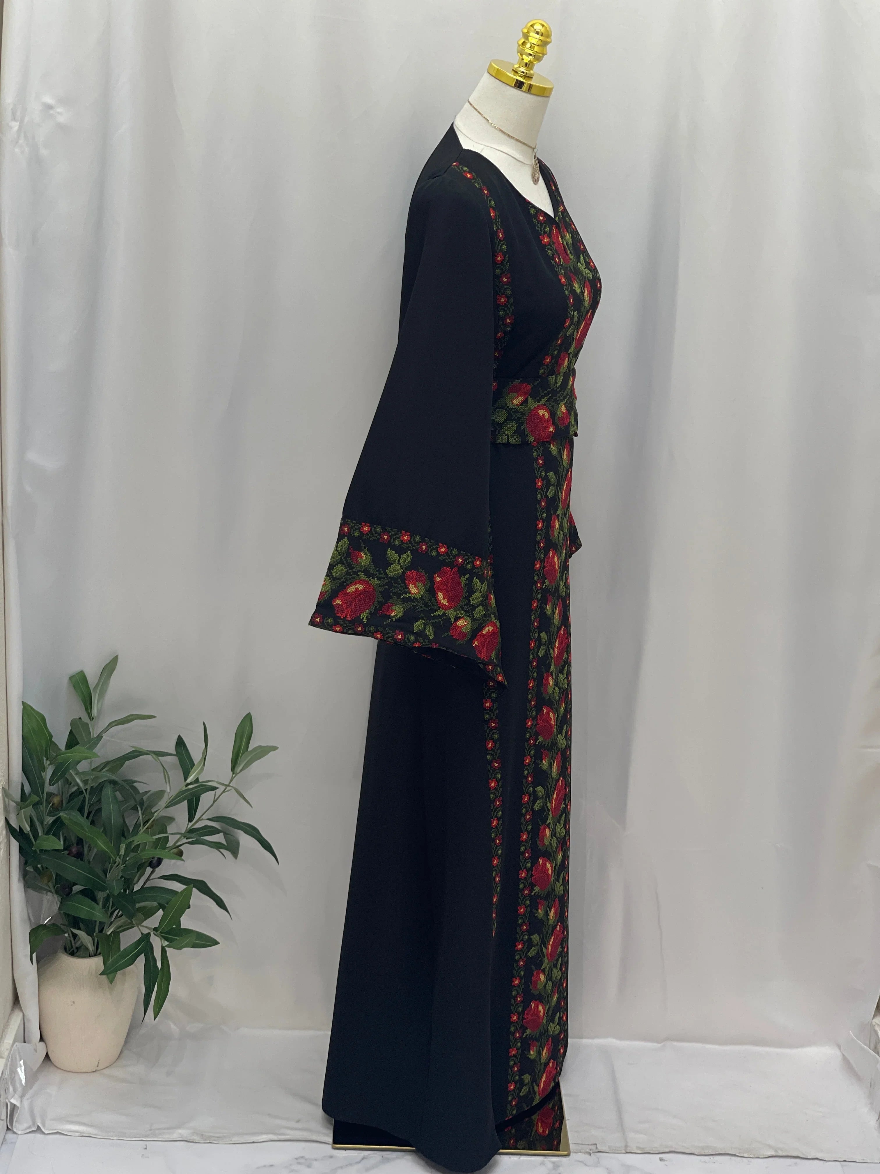 Shaqaeq Embroidered Thobe Offering Both Tradition and Modern Elegance - Palestinian Elegance