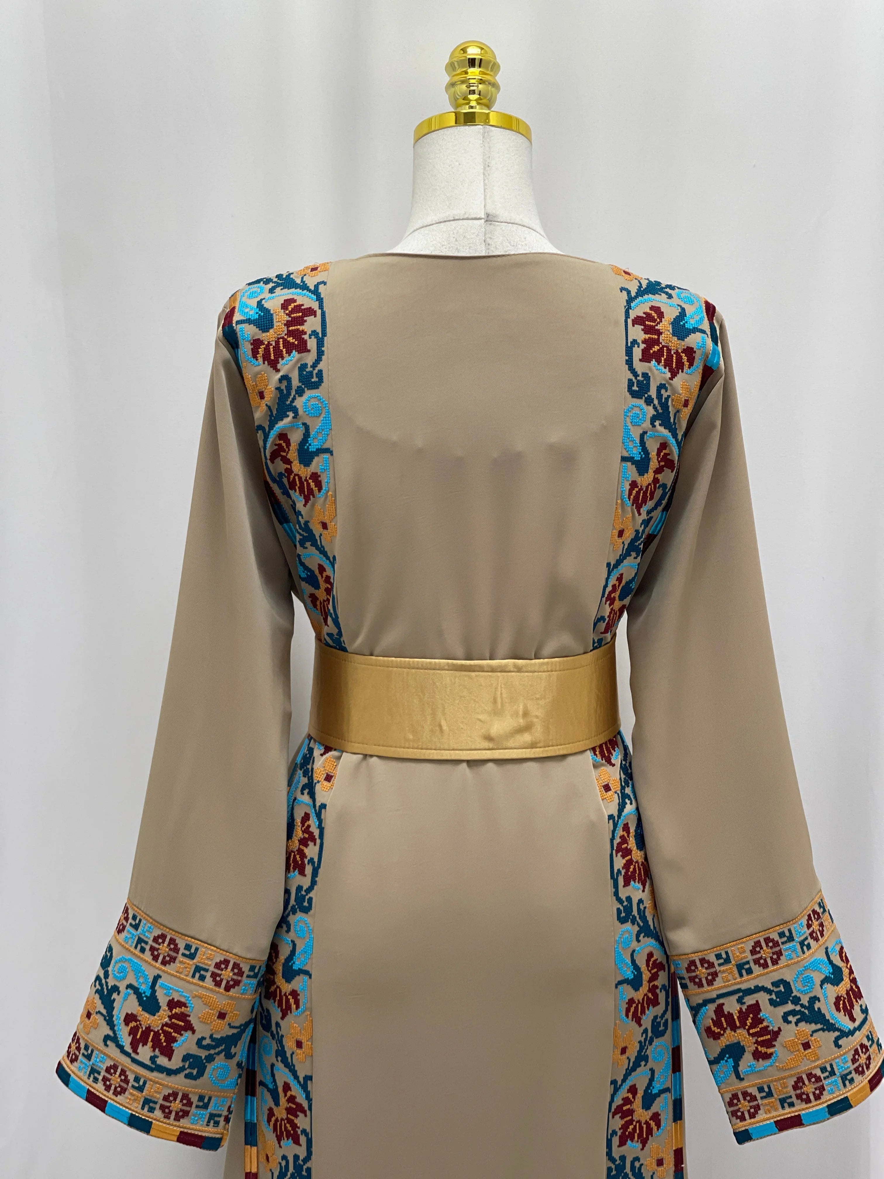 Sumrat Al-Rouh Embroidered Thobe Palestinian Elegance