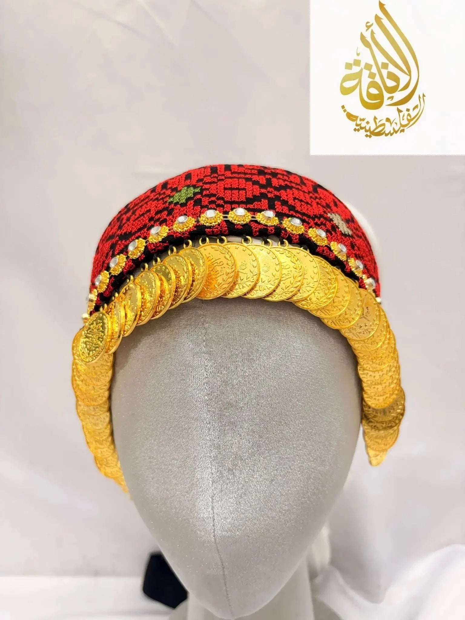 Tatreez Head Lerat With Beads: Elegance and Tradition Palestinian Elegance
