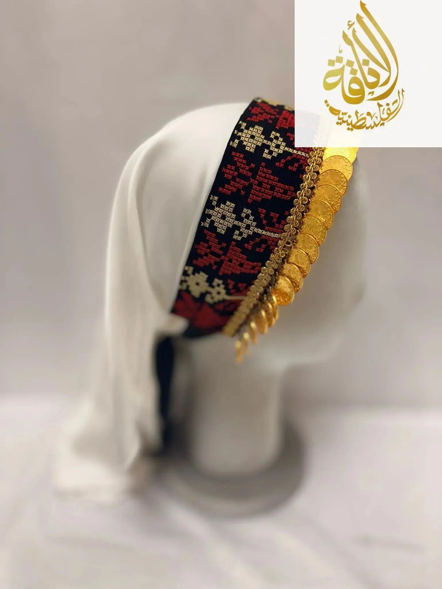 Tatreez Head Lerat: Hand-Embroidered Elegance and Cultural Flair Palestinian Elegance