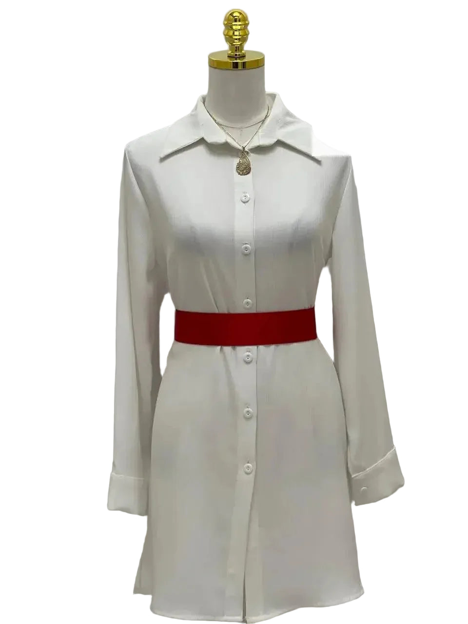 Thin Satin Belt With Hook Palestinian Elegance