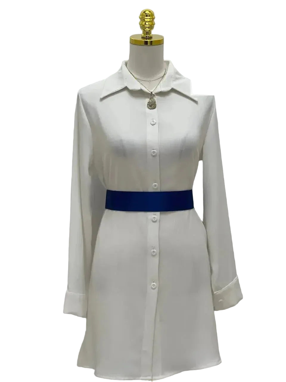 Thin Satin Belt With Hook Palestinian Elegance