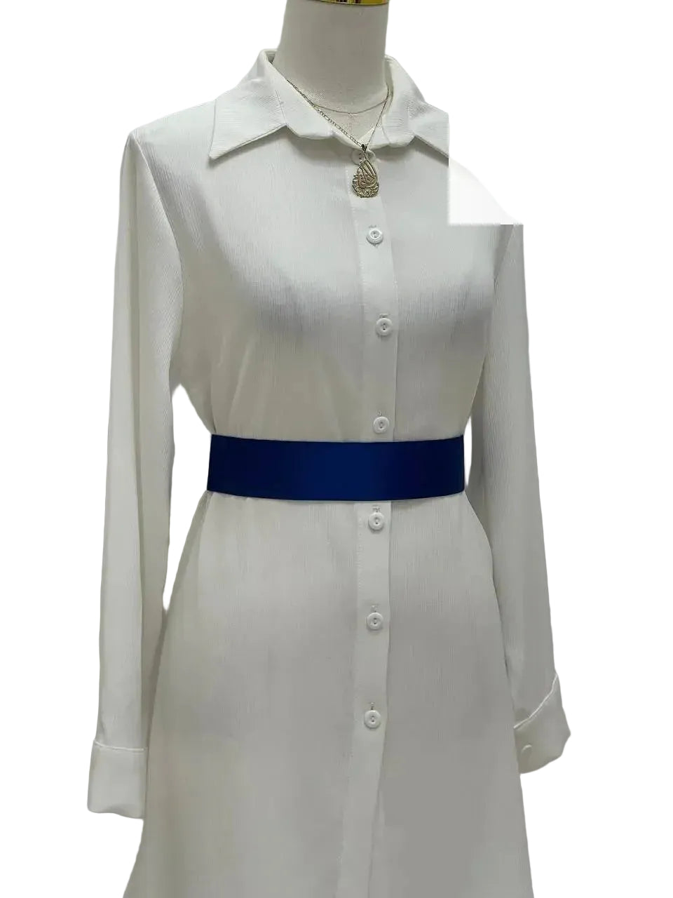 Thin Satin Belt With Hook Palestinian Elegance