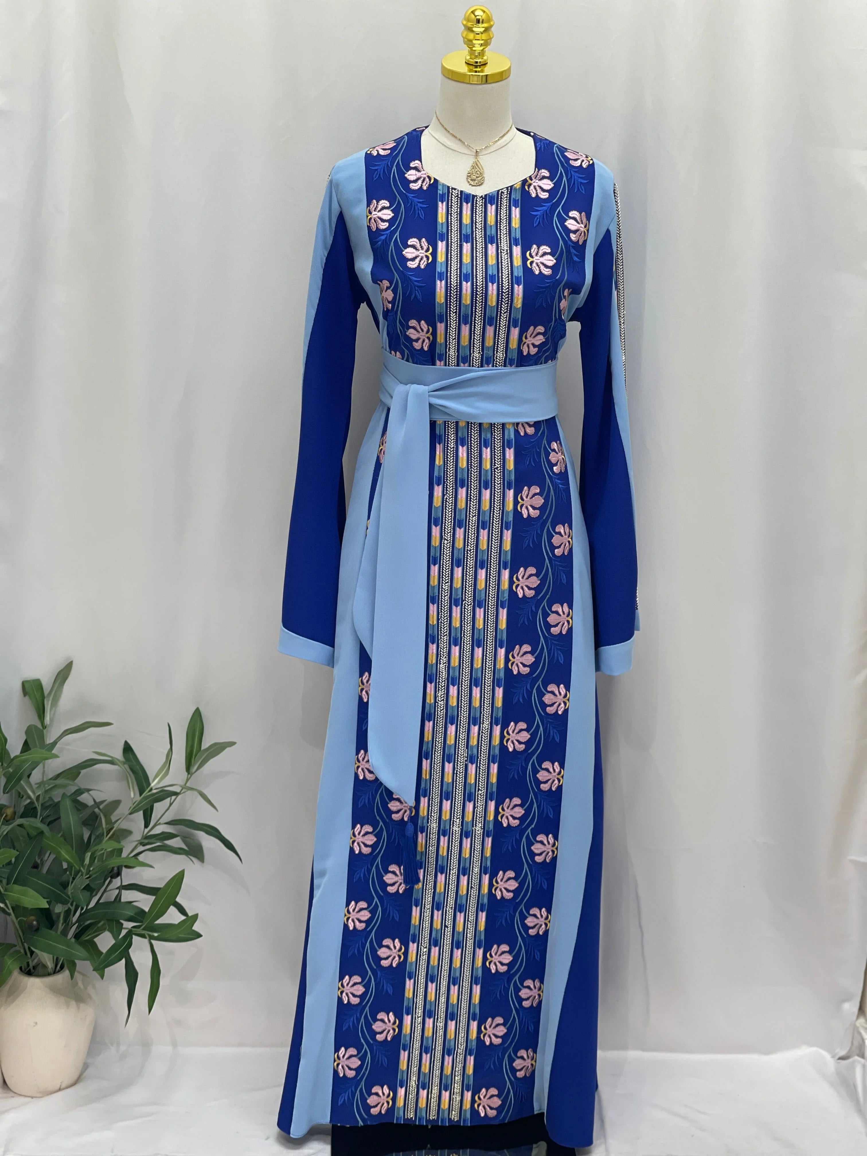 Thobe Areen With Manajel Beads Palestinian Elegance