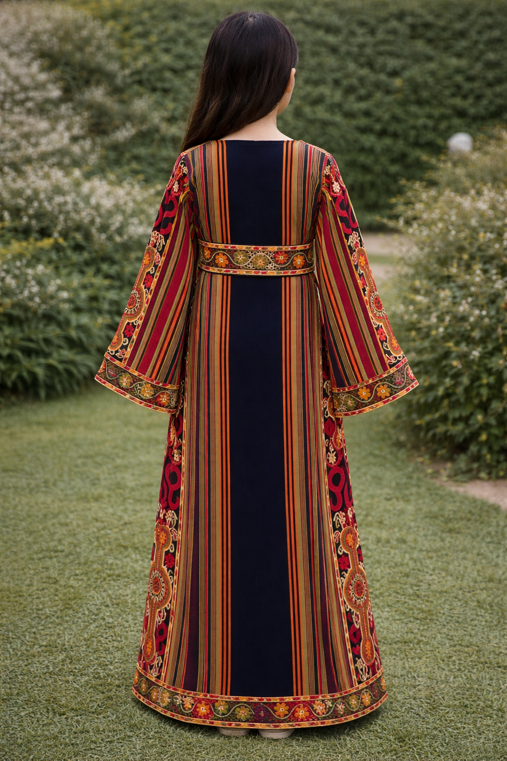 Lujain Girls Majdalawi Embroidered Thoub