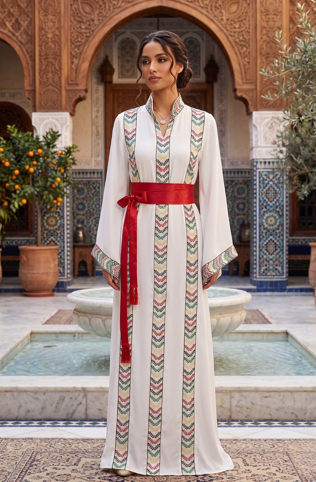 Embroidered Unique Thoub - A Masterpiece of Tradition and Elegance