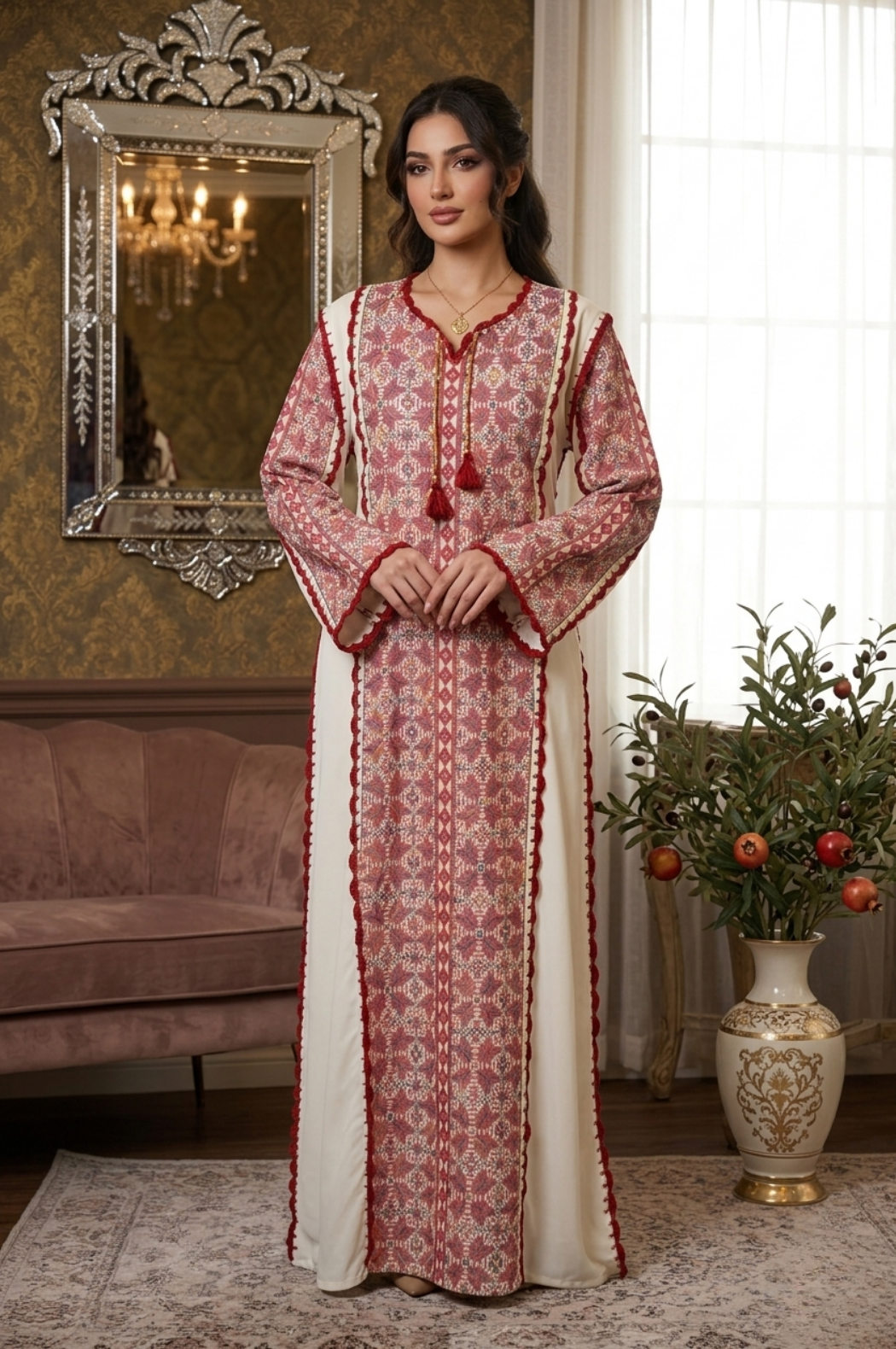 Heritage Threads Embroidered Abaya
