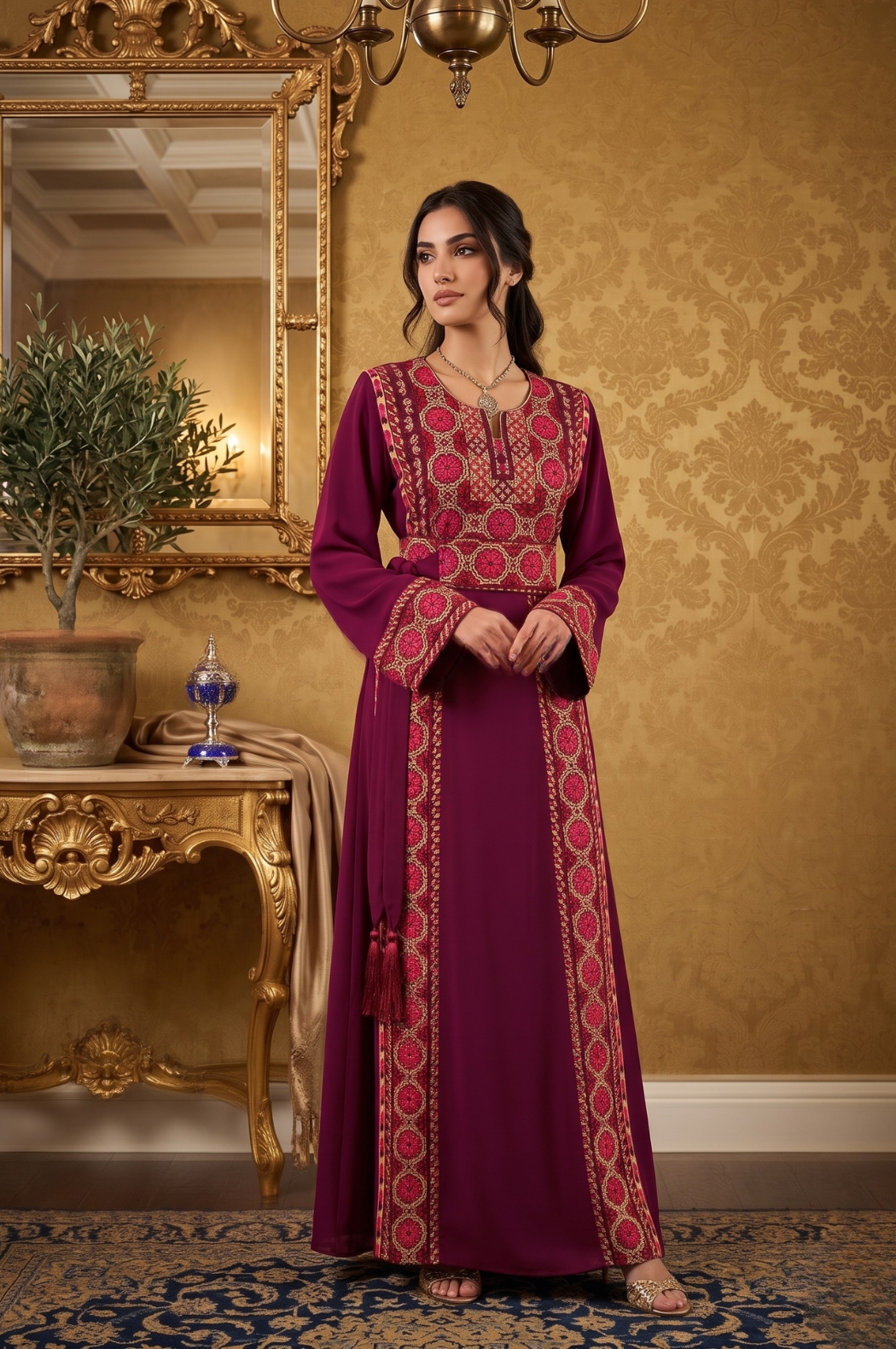 Zahra Heritage Embroidered Thobe