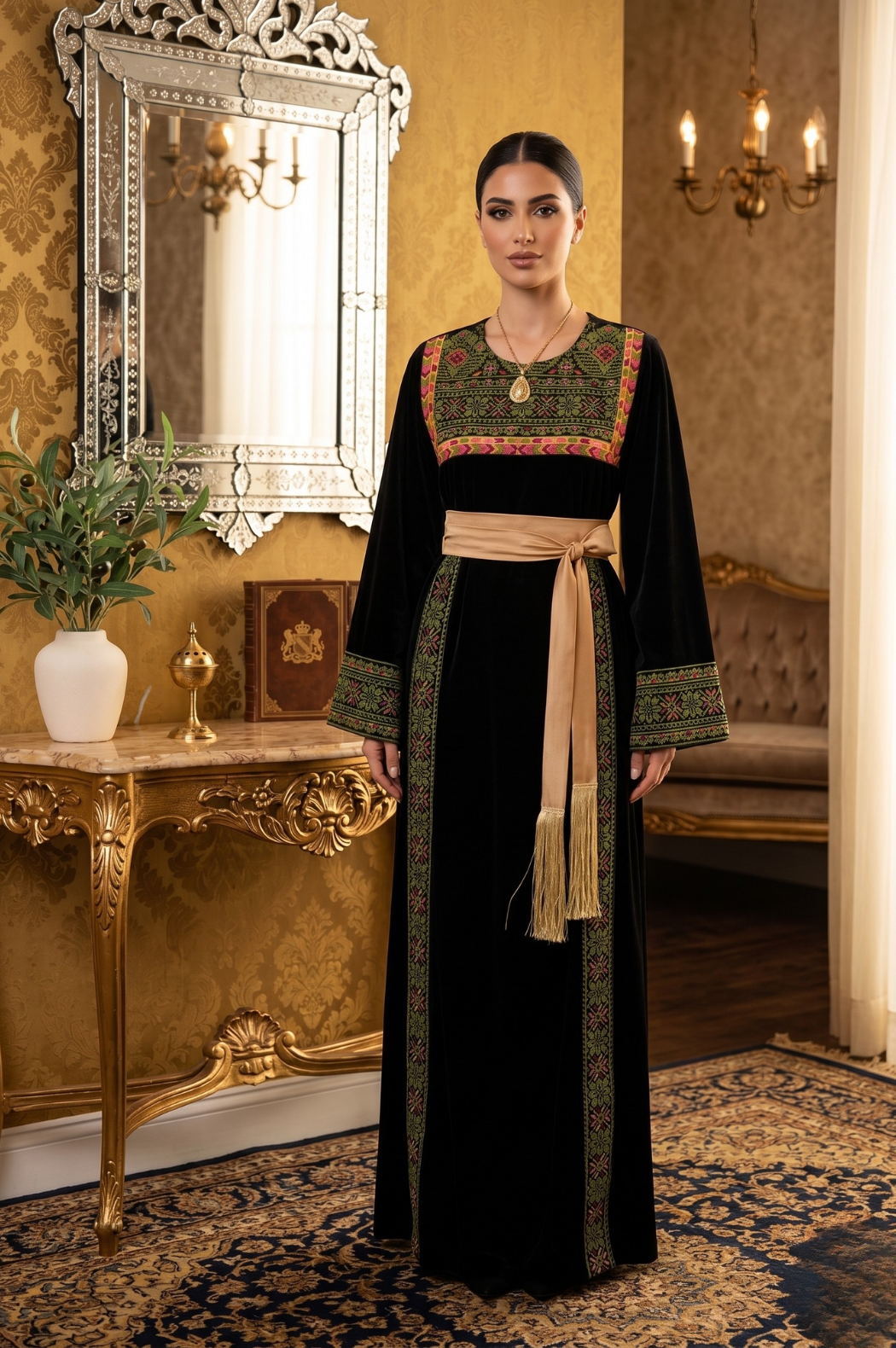 Al Noor Velvet Couture Thobe – Timeless Velvet Thobe Design