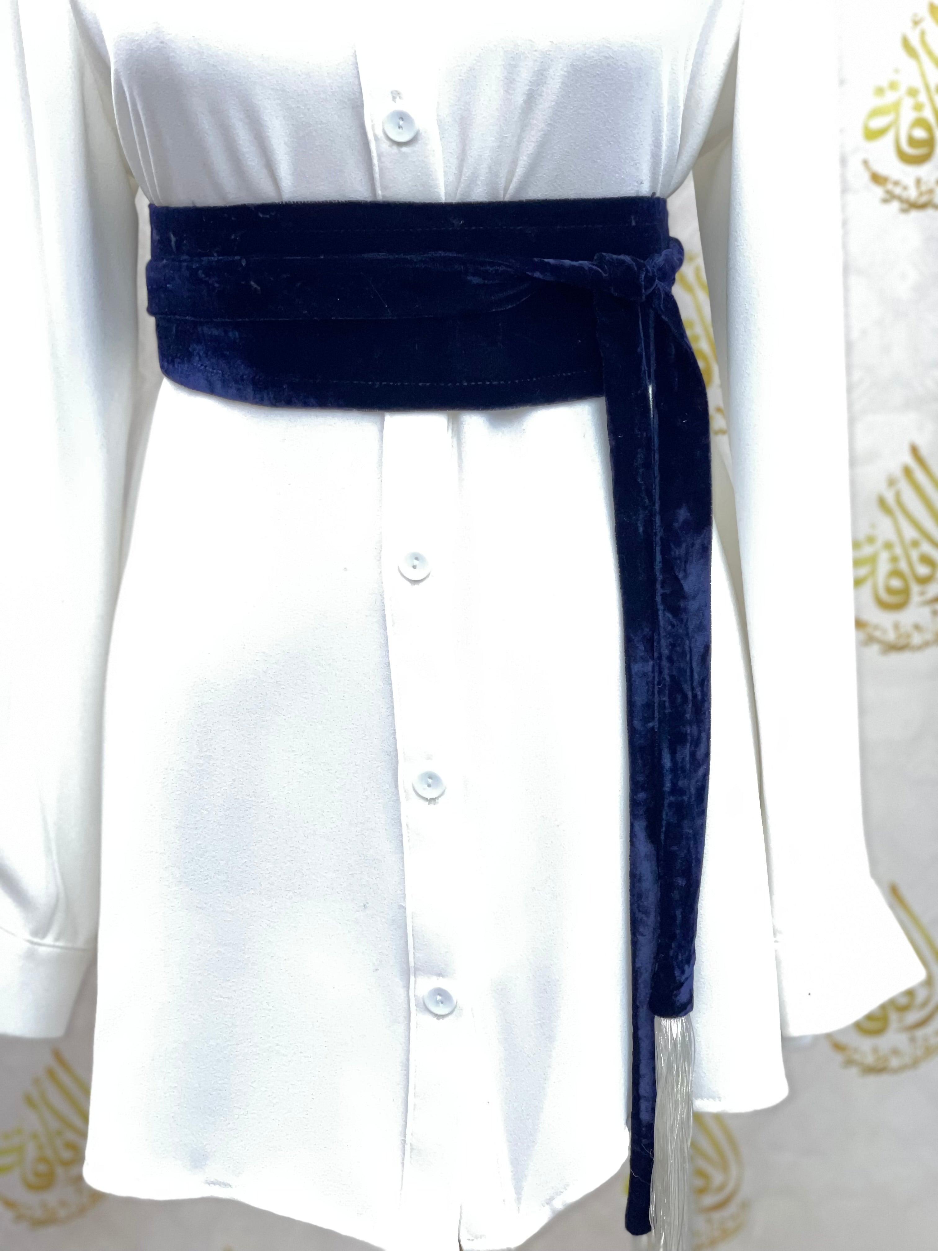 Velvet Belt Palestinian Elegance