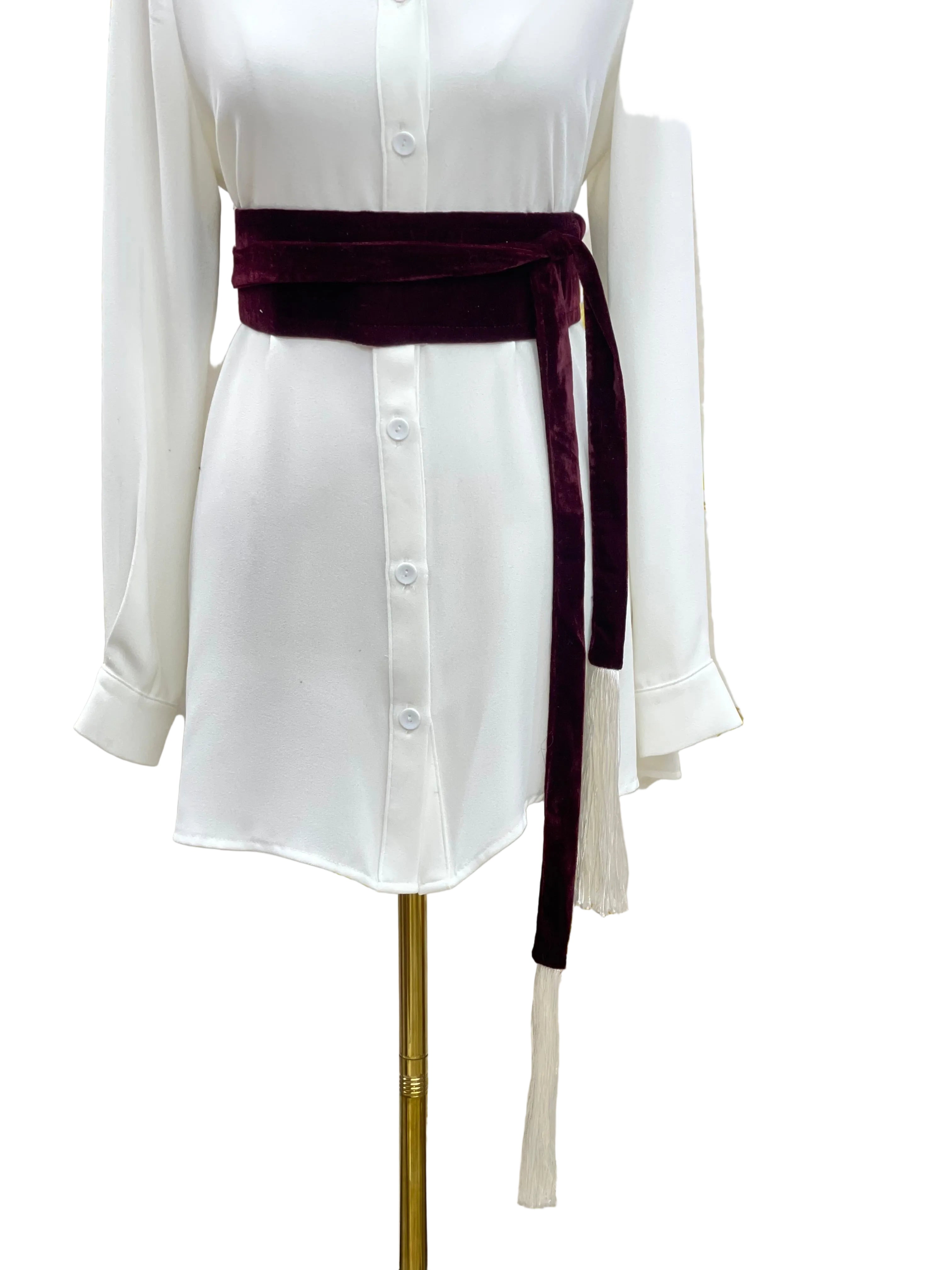 Velvet Belt Palestinian Elegance