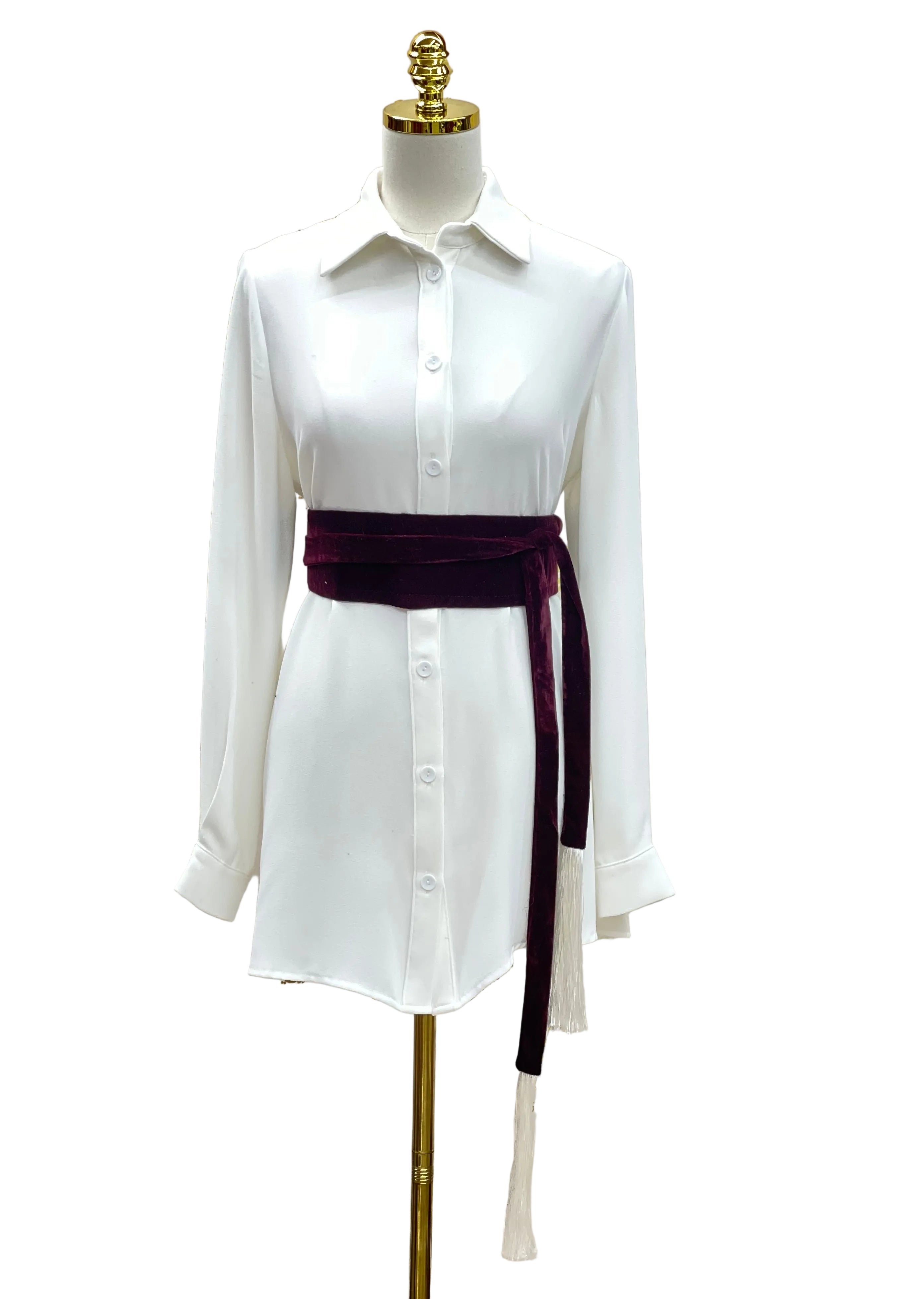 Velvet Belt Palestinian Elegance