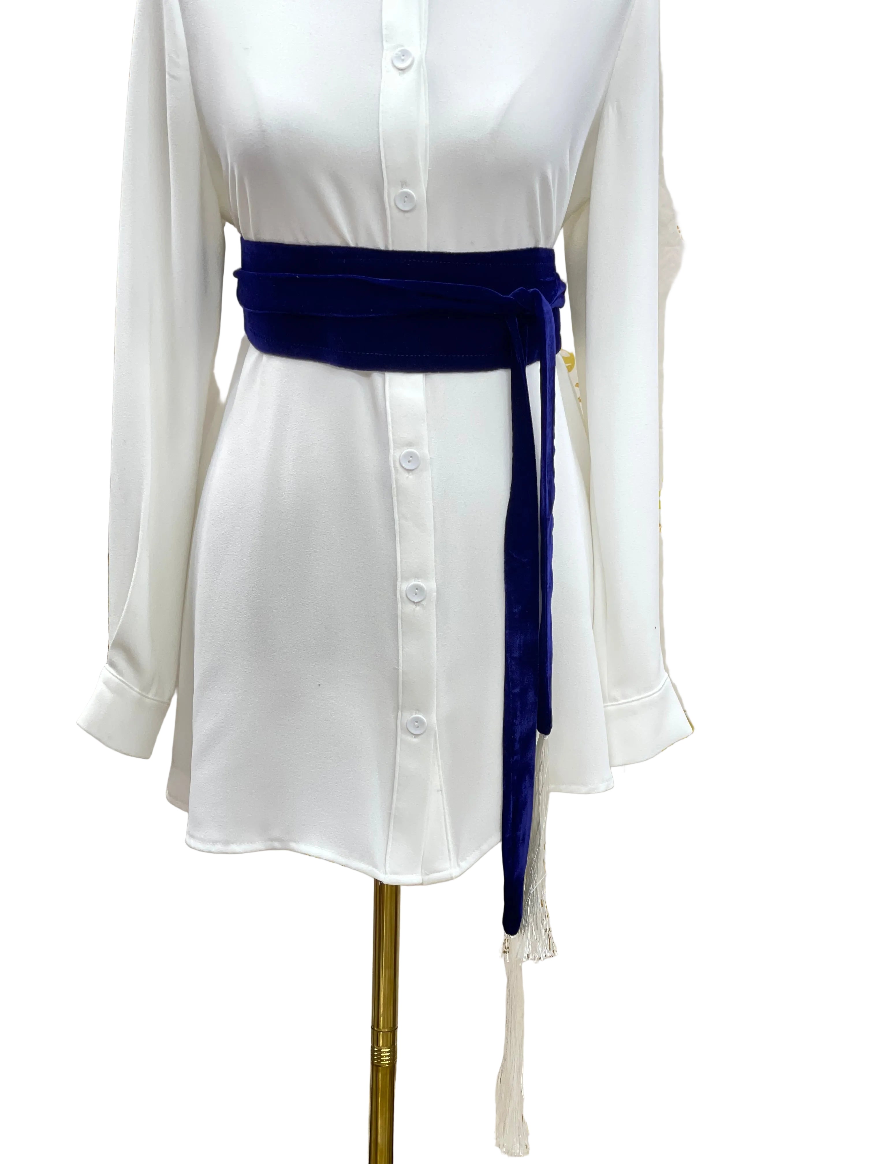 Velvet Belt Palestinian Elegance